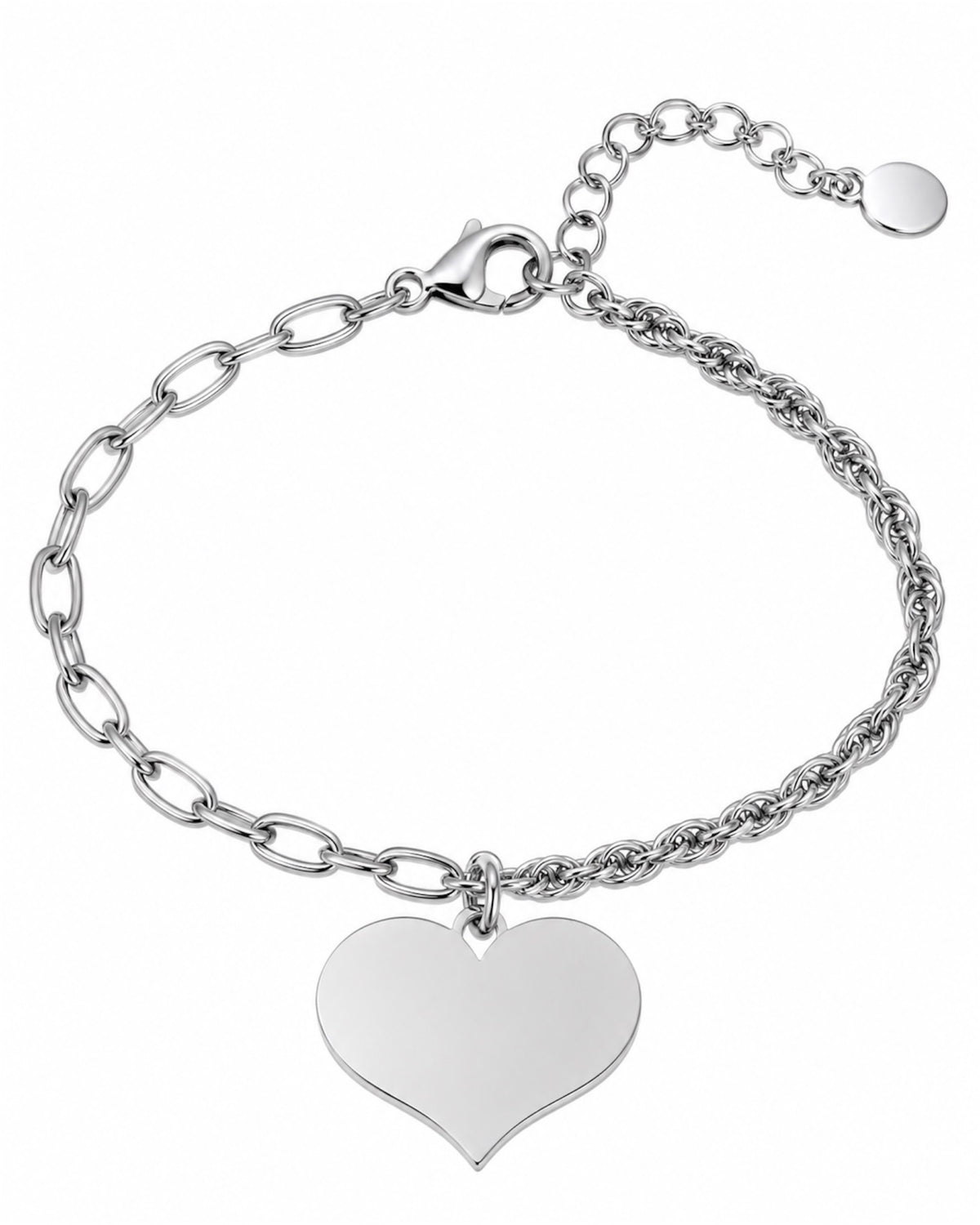 Heart Bracelet in Silver