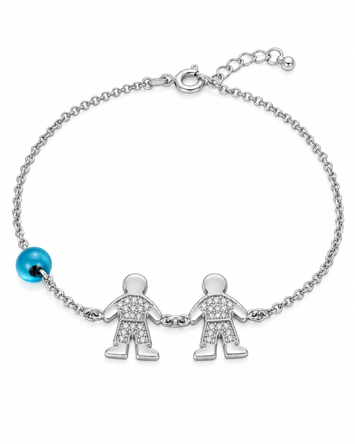 Pulseira Meninos em Prata