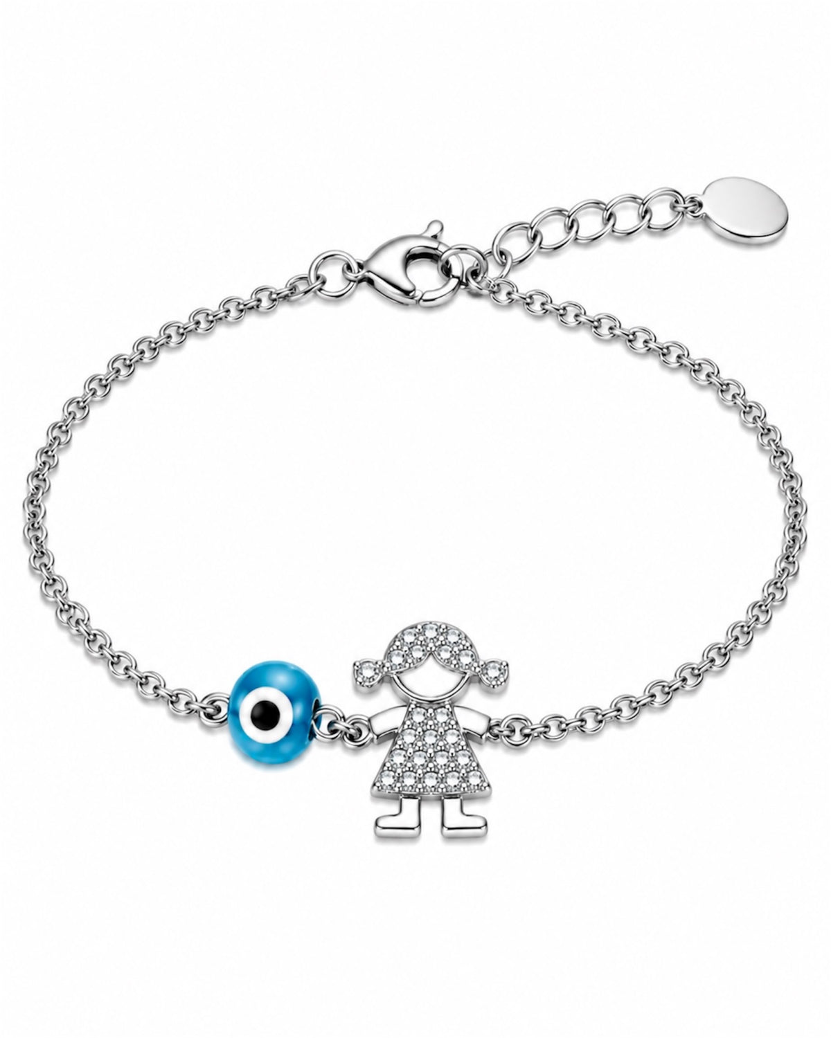 Pulseira Menina em Prata