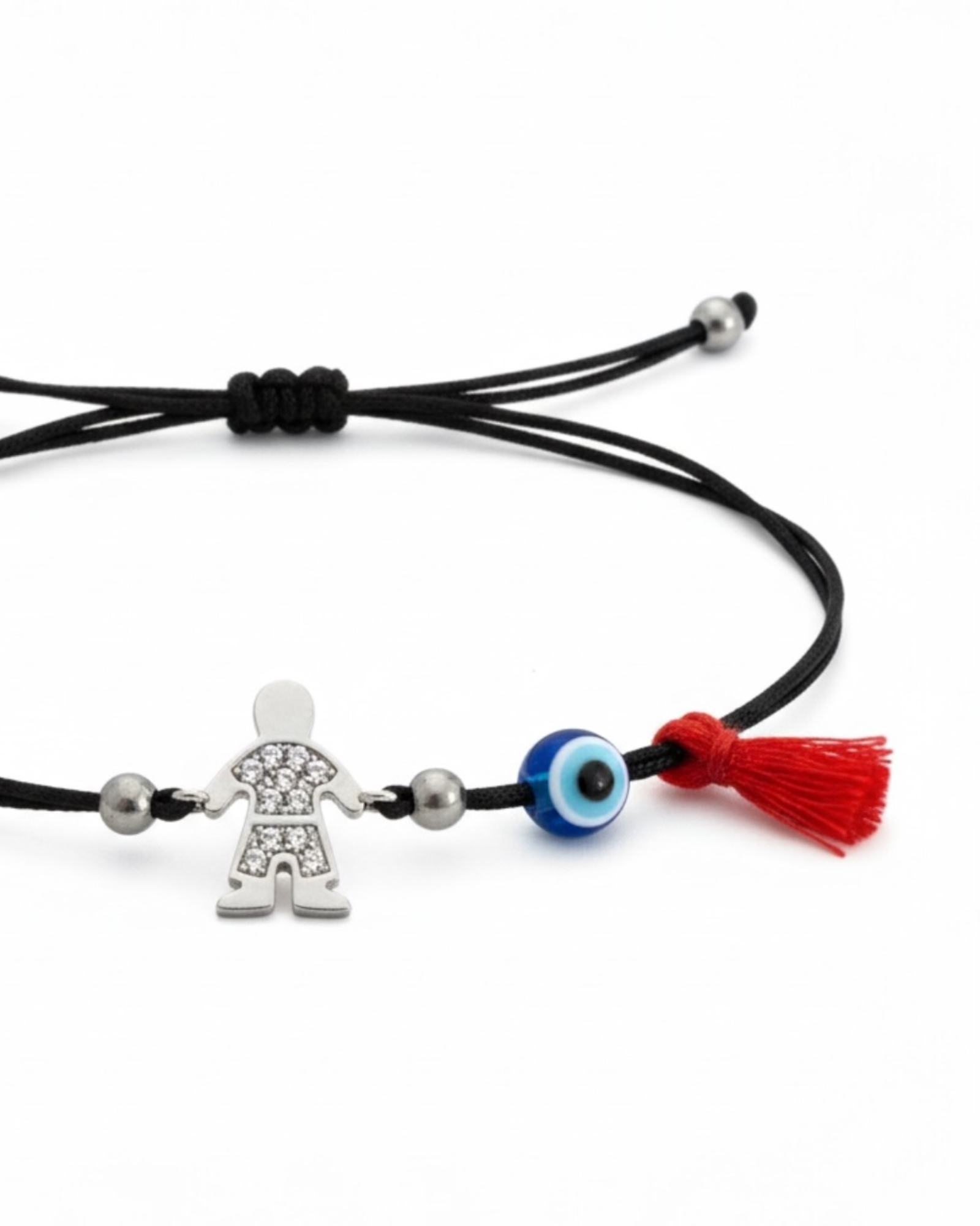 Pulseira Seda Menino em Prata