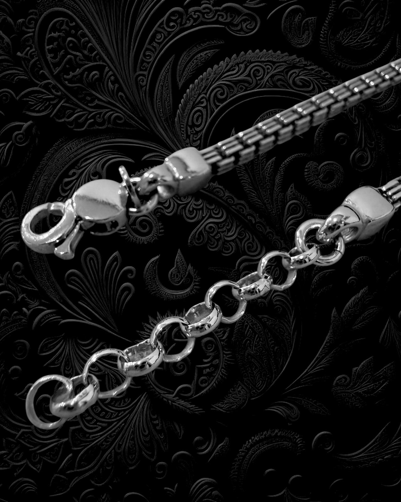 Pulseira Simples em Prata - Homem