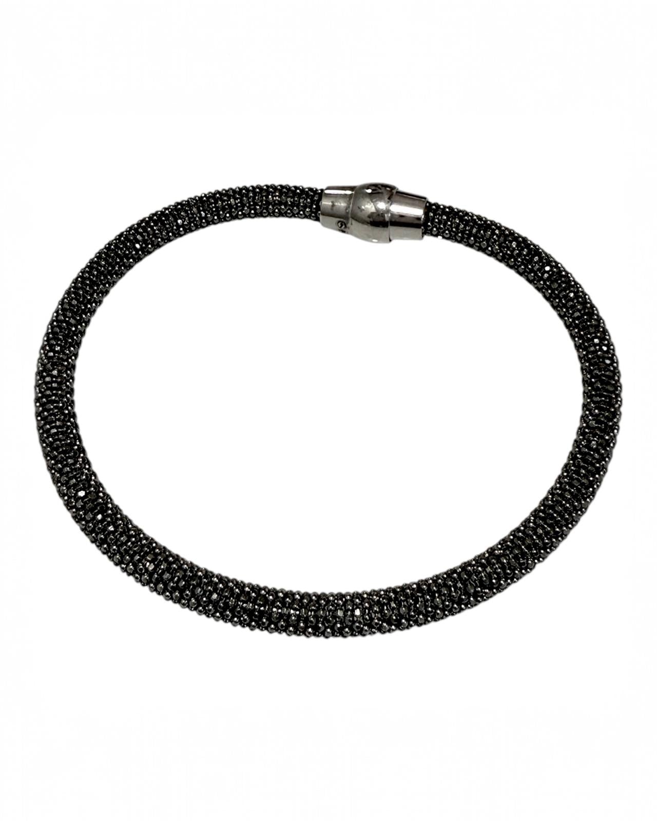 Pulseira Magnetique em Prata Escura
