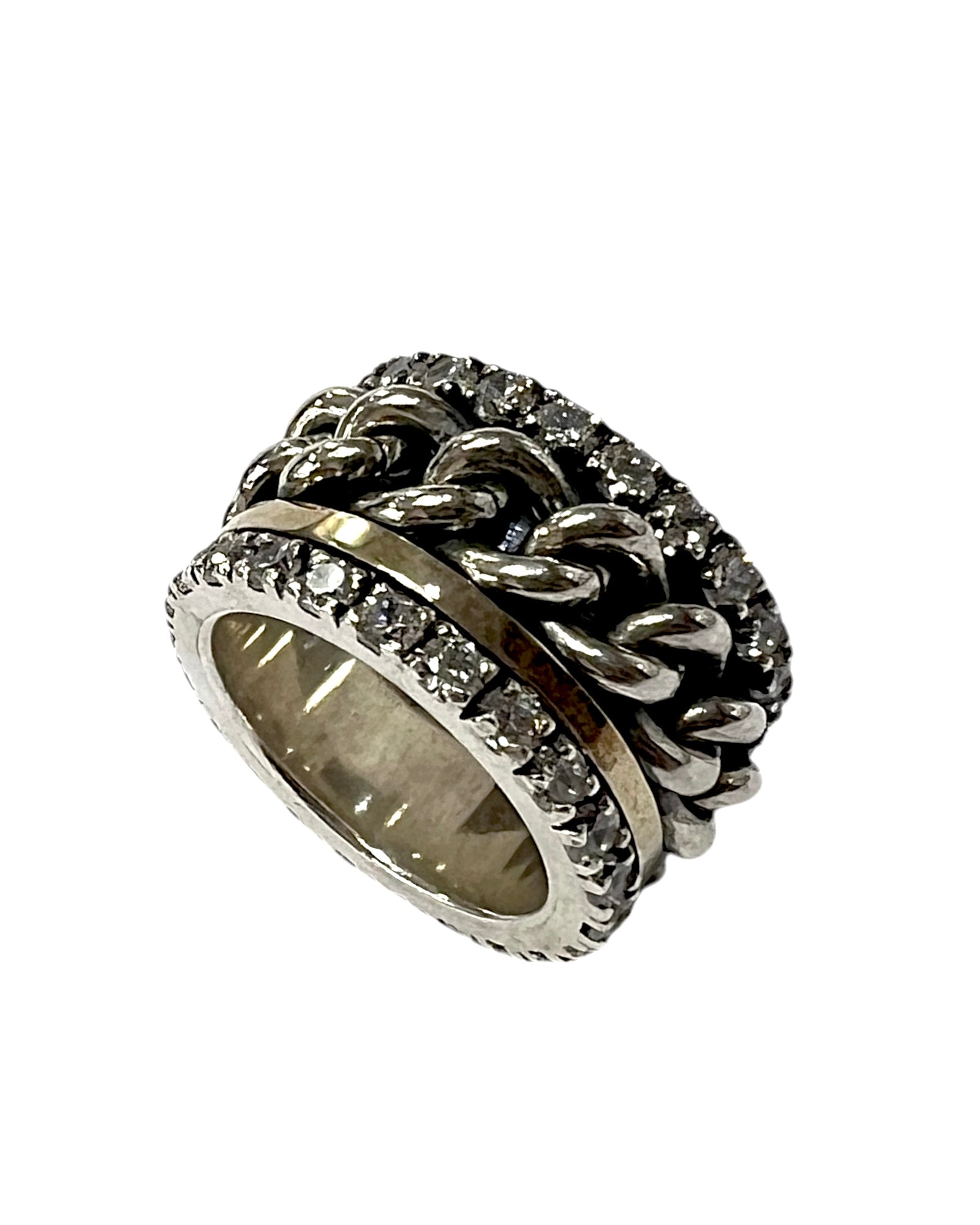 Anti-Stress Ring/Wedding Ring in Silver and Gold