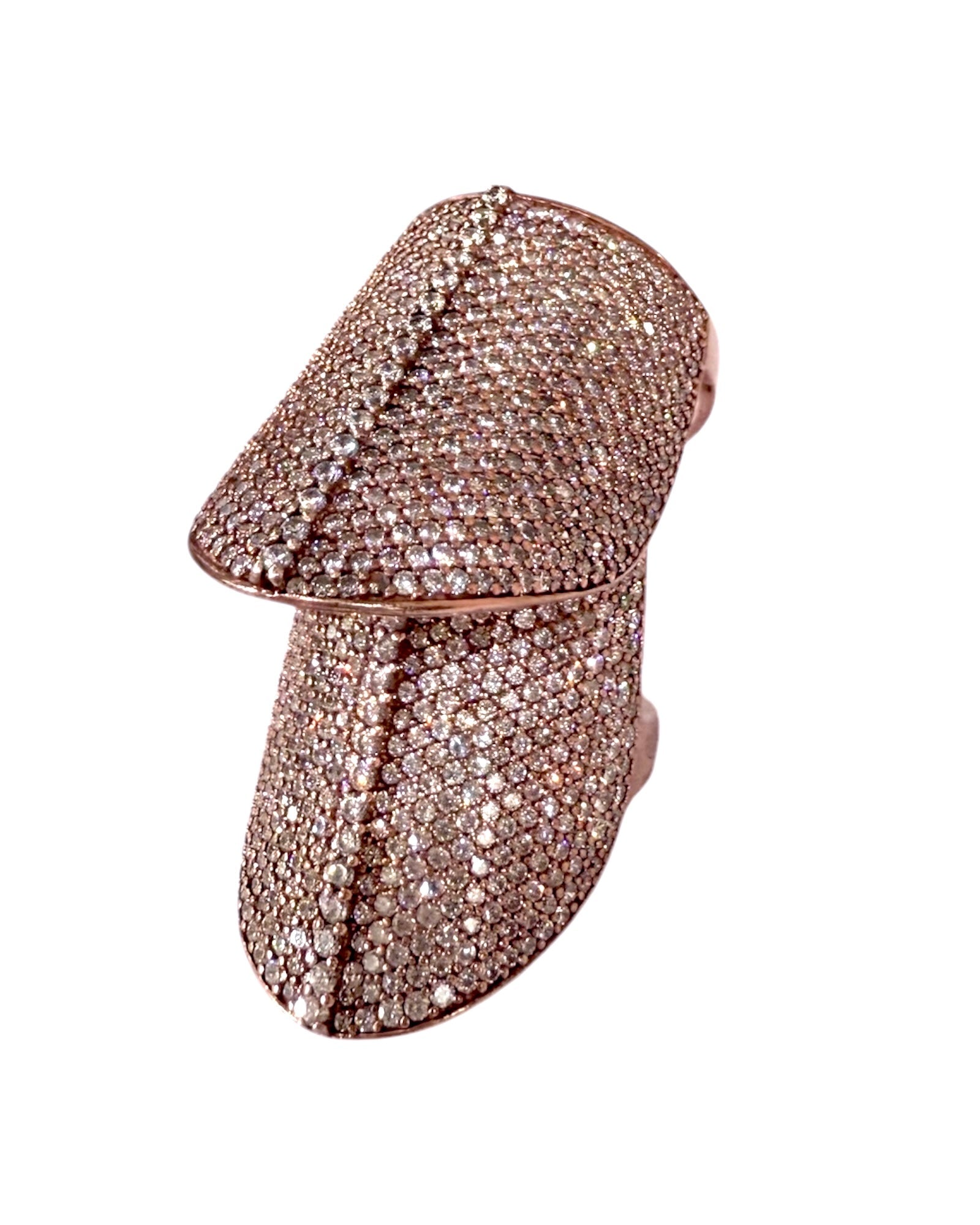 Anel Gladiador em Prata Rosa