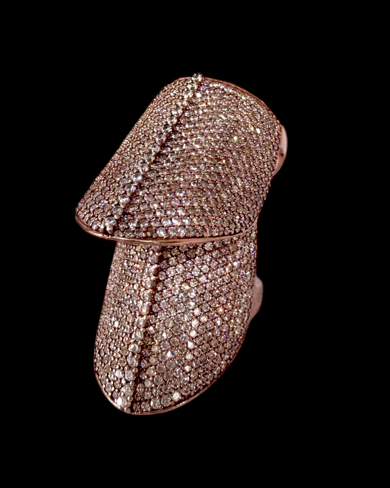 Anel Gladiador em Prata Rosa