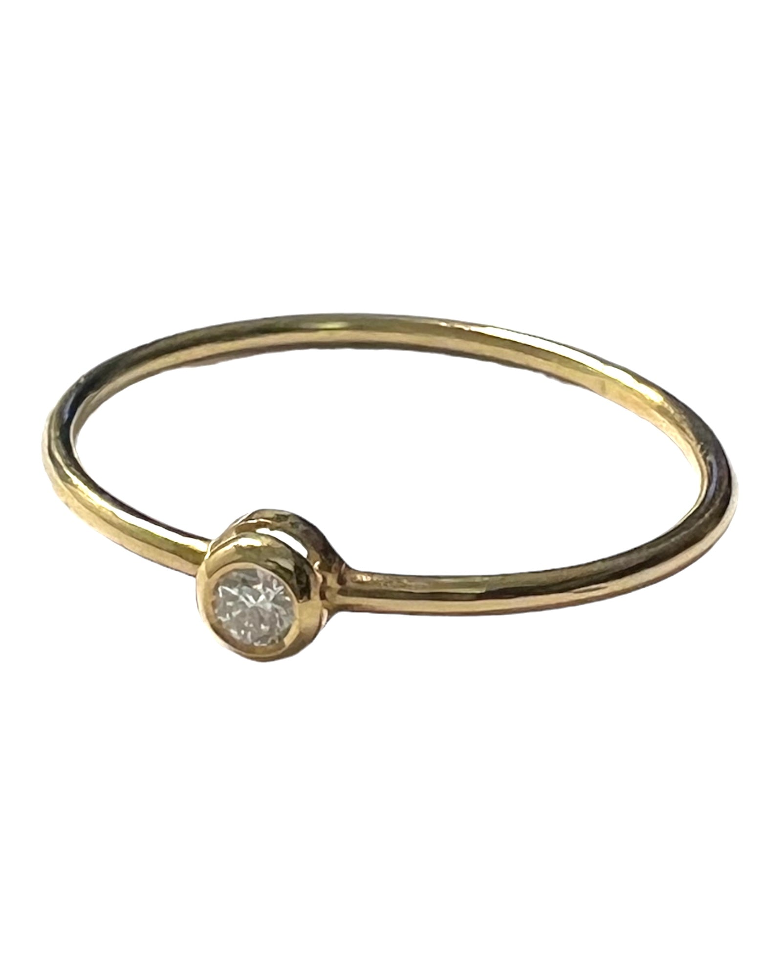 Gold Solitaire Ring