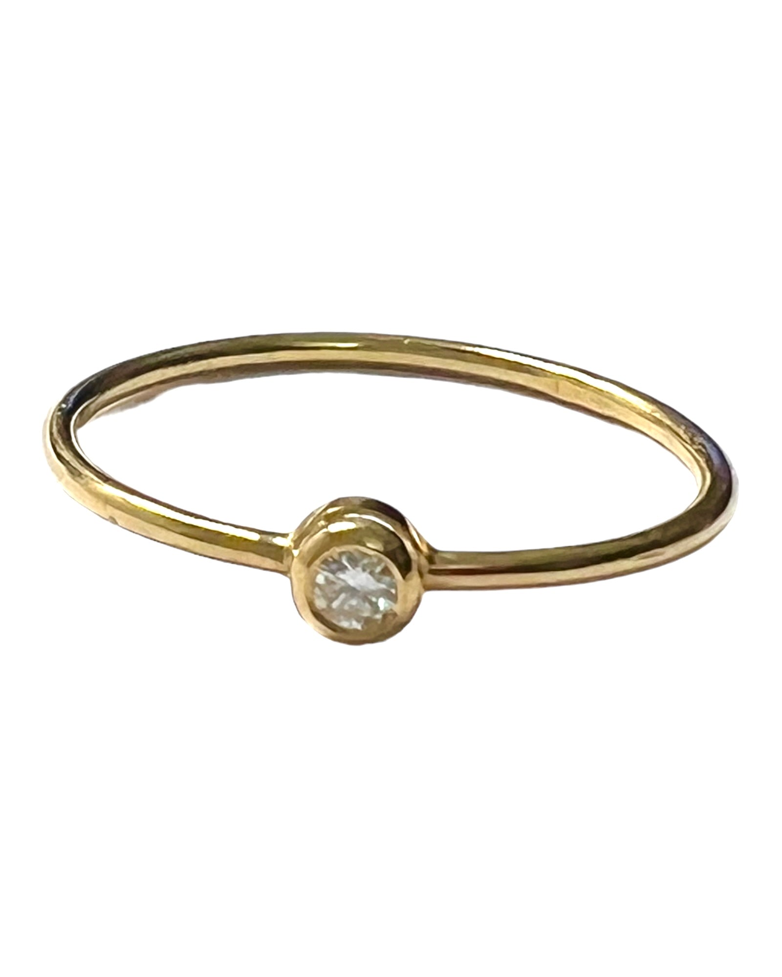 Gold Solitaire Ring