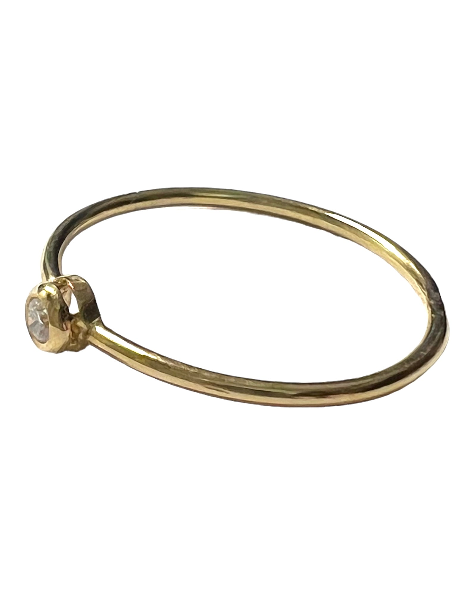Gold Solitaire Ring