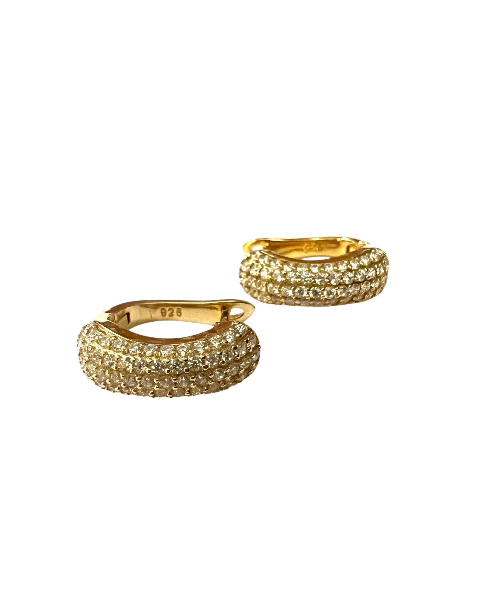 Gold Silver Shiny Hoops