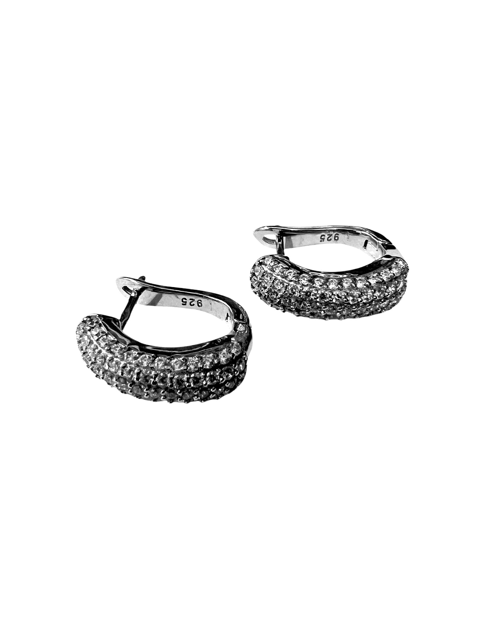 Silver Shiny Hoops