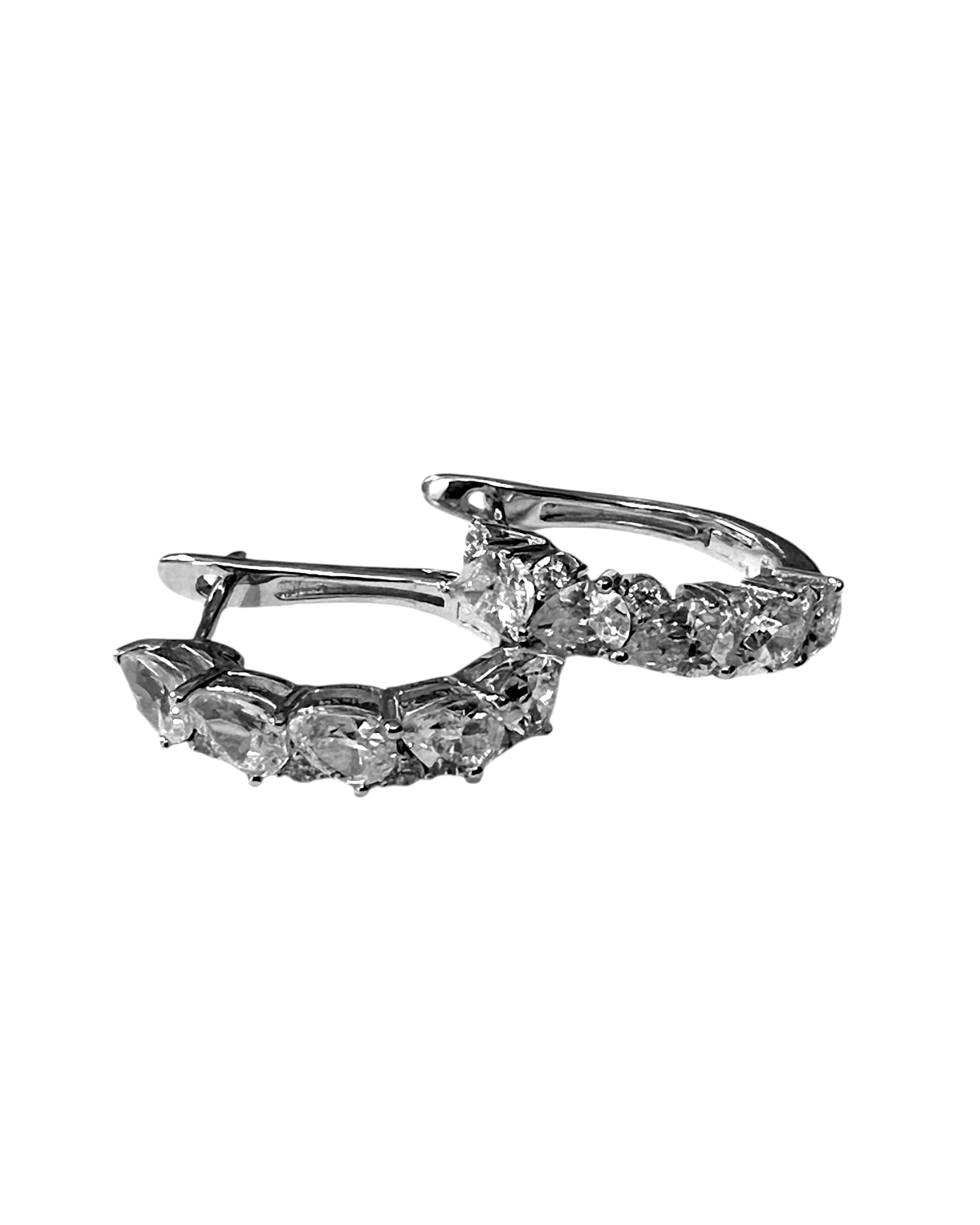 Silver Shiny Hoops