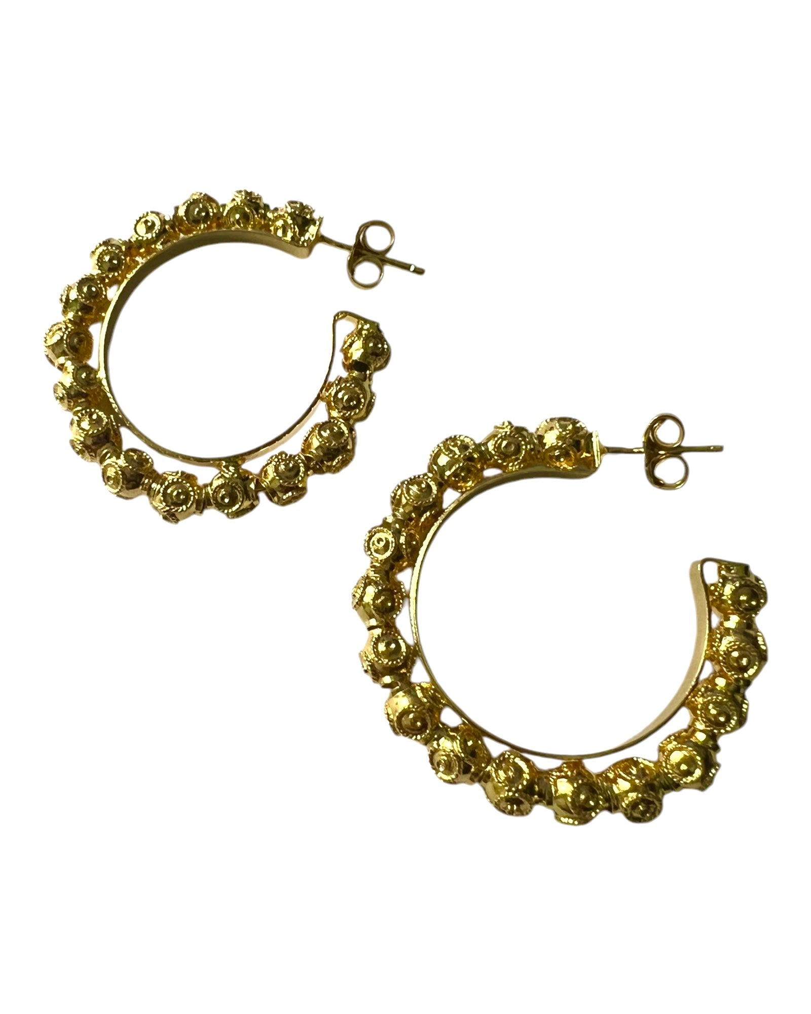 Viana Beads Rings in Gold Plated Silver
