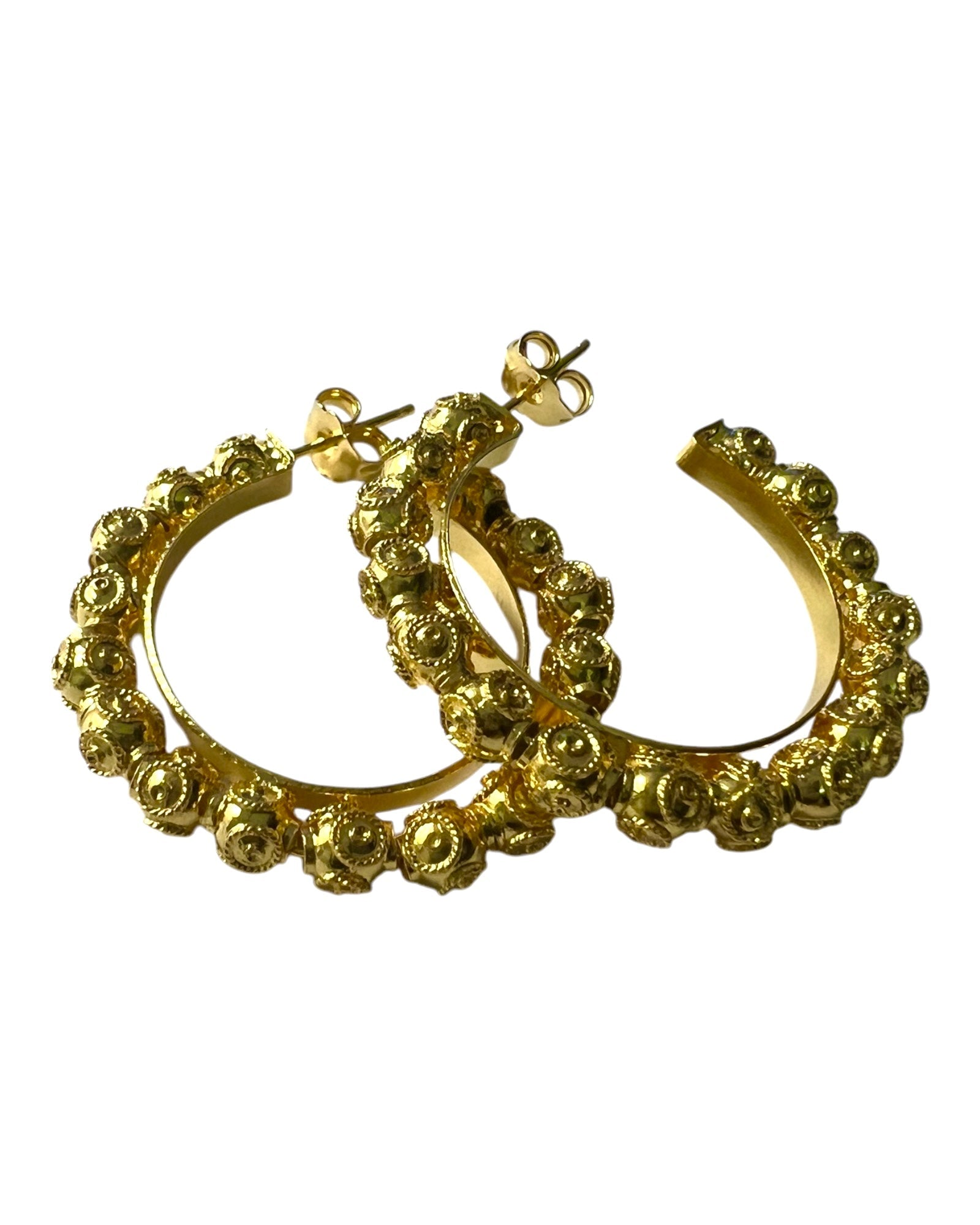 Viana Beads Rings in Gold Plated Silver