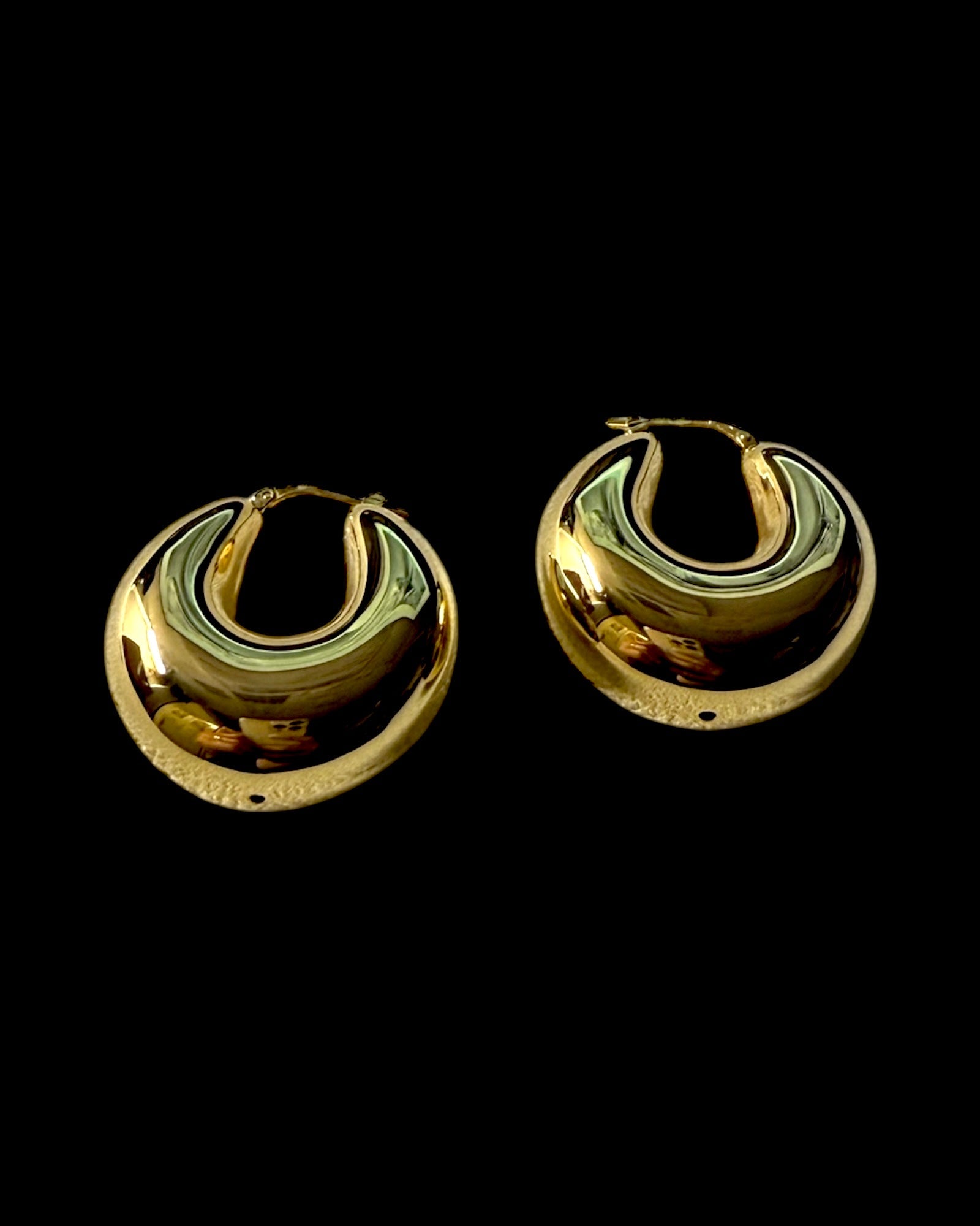 Argolas em Prata Dourada