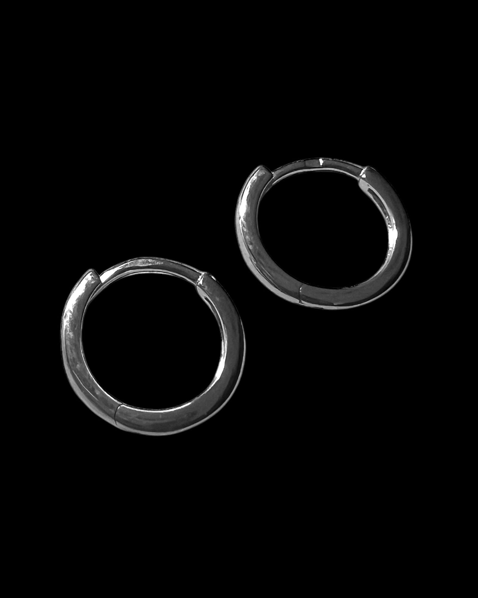 Simple Silver Hoops