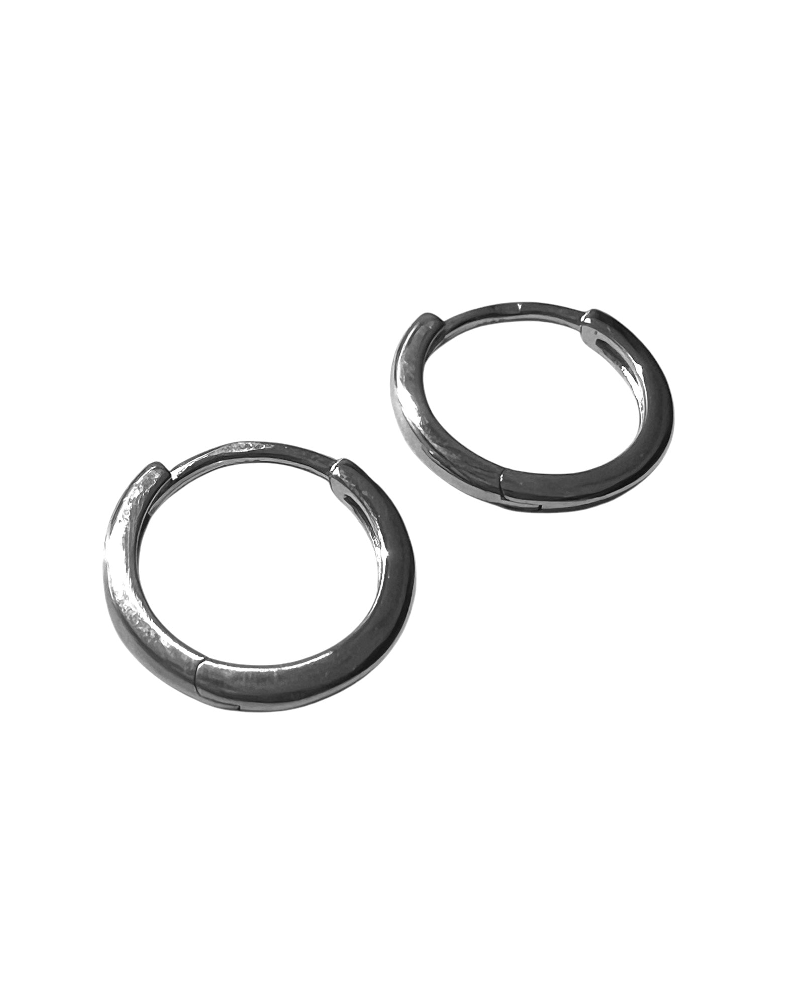 Simple Silver Hoops