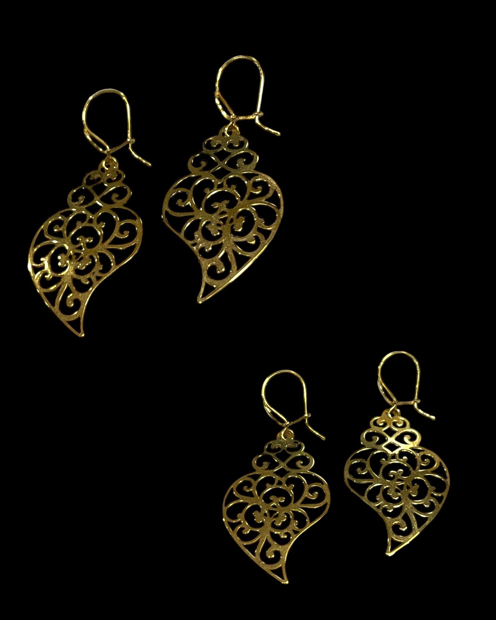 Brincos Coração de Viana Ouro