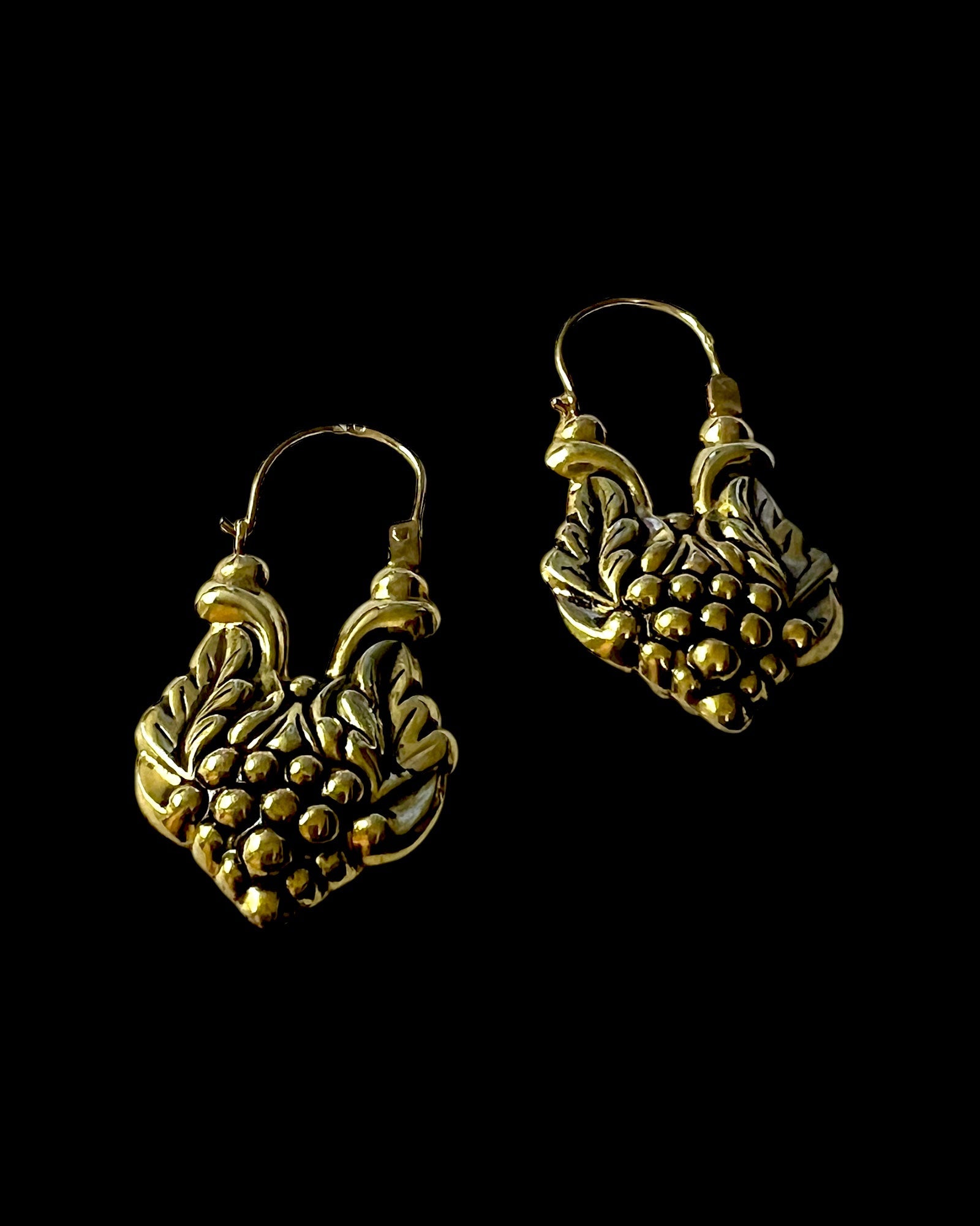 Basket Earrings in Gold-Plated Silver