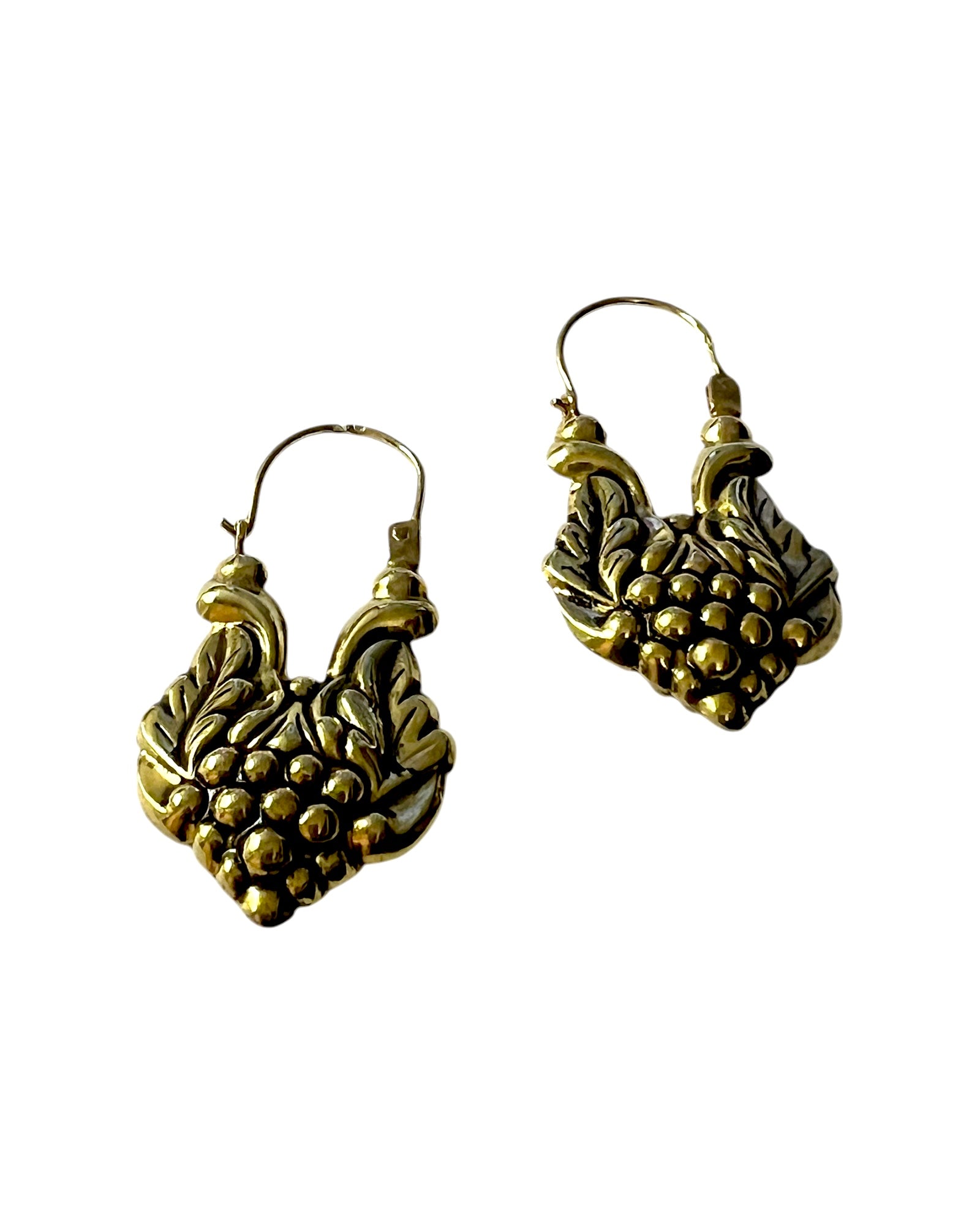 Basket Earrings in Gold-Plated Silver