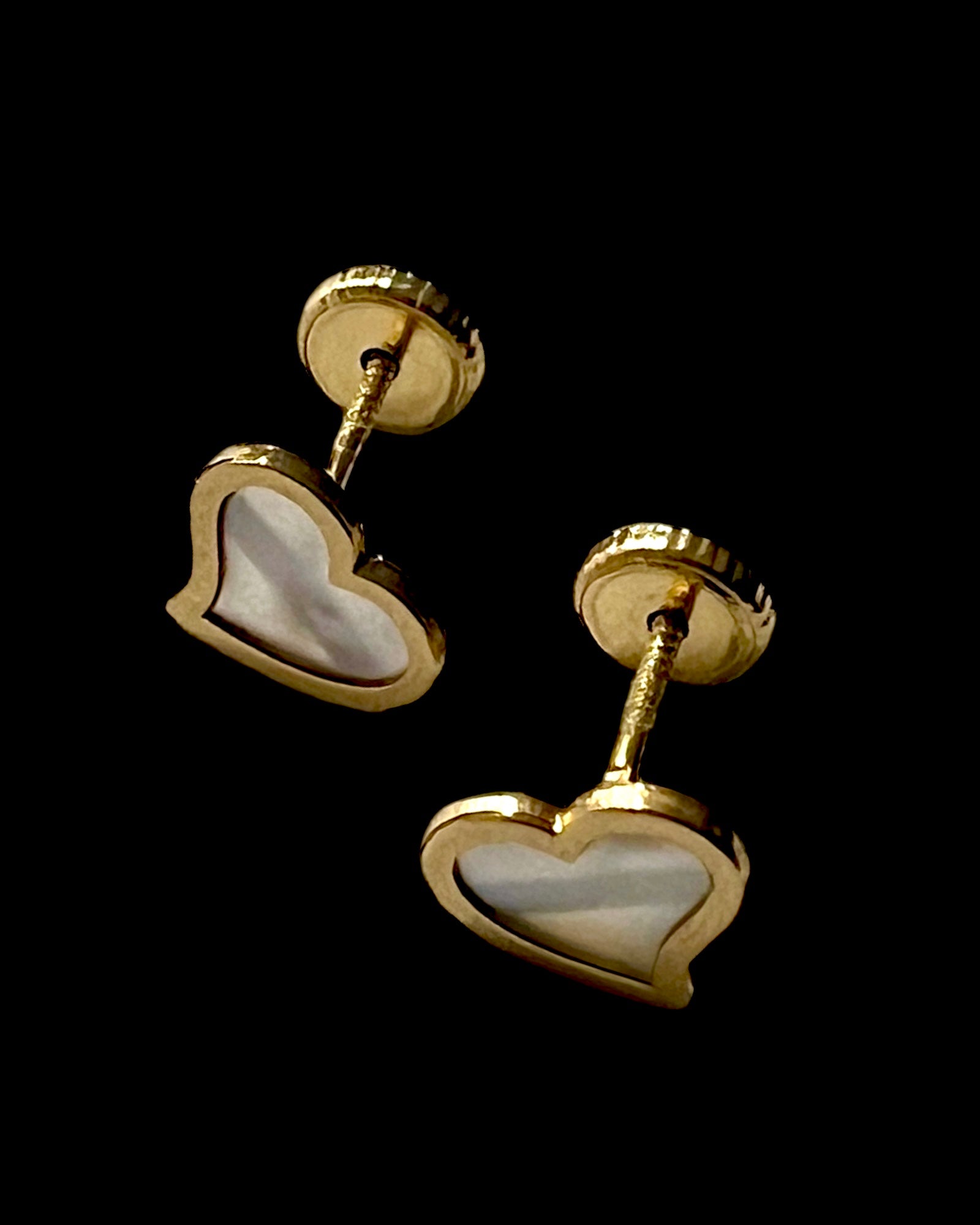 Gold Heart Earrings