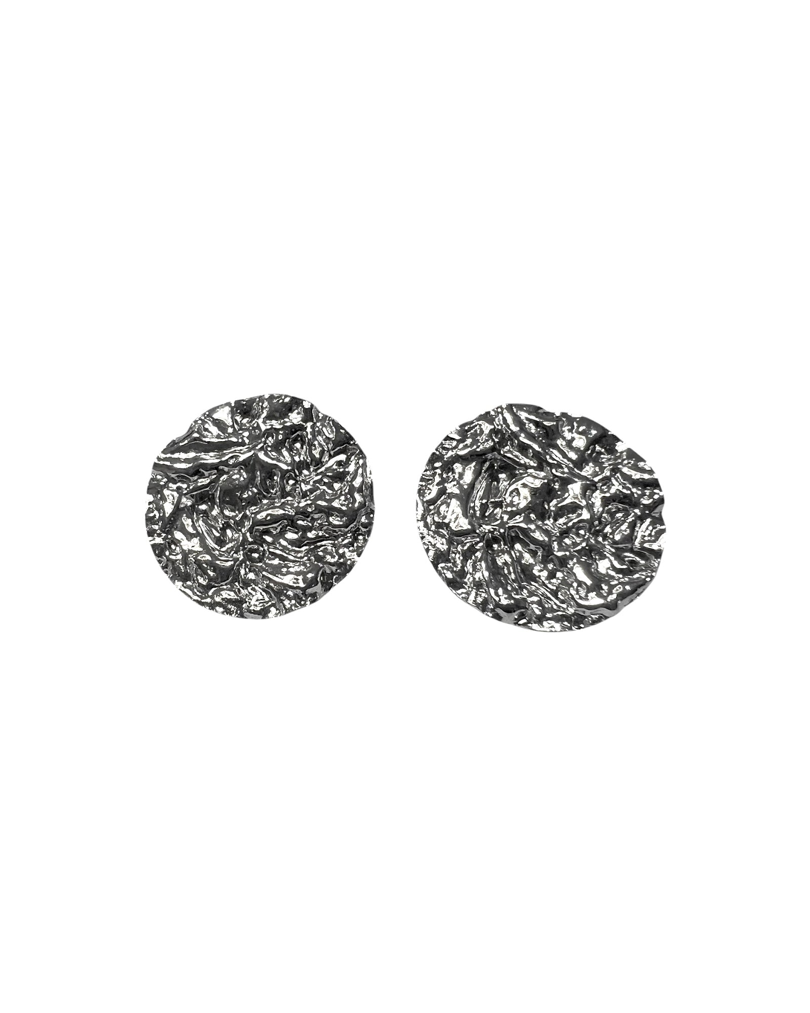 Hammered Silver Earrings