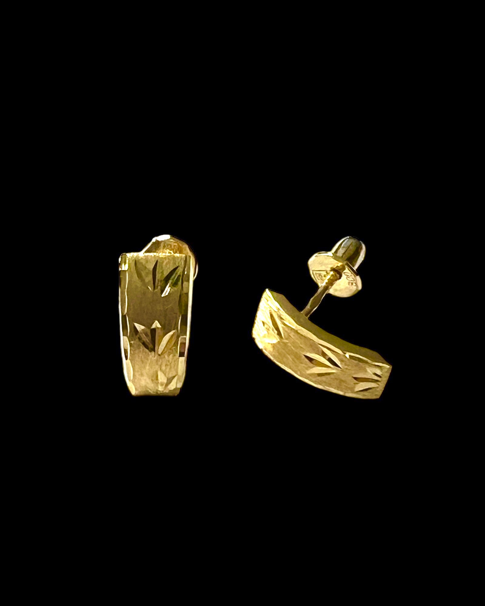 Simple Gold Earrings