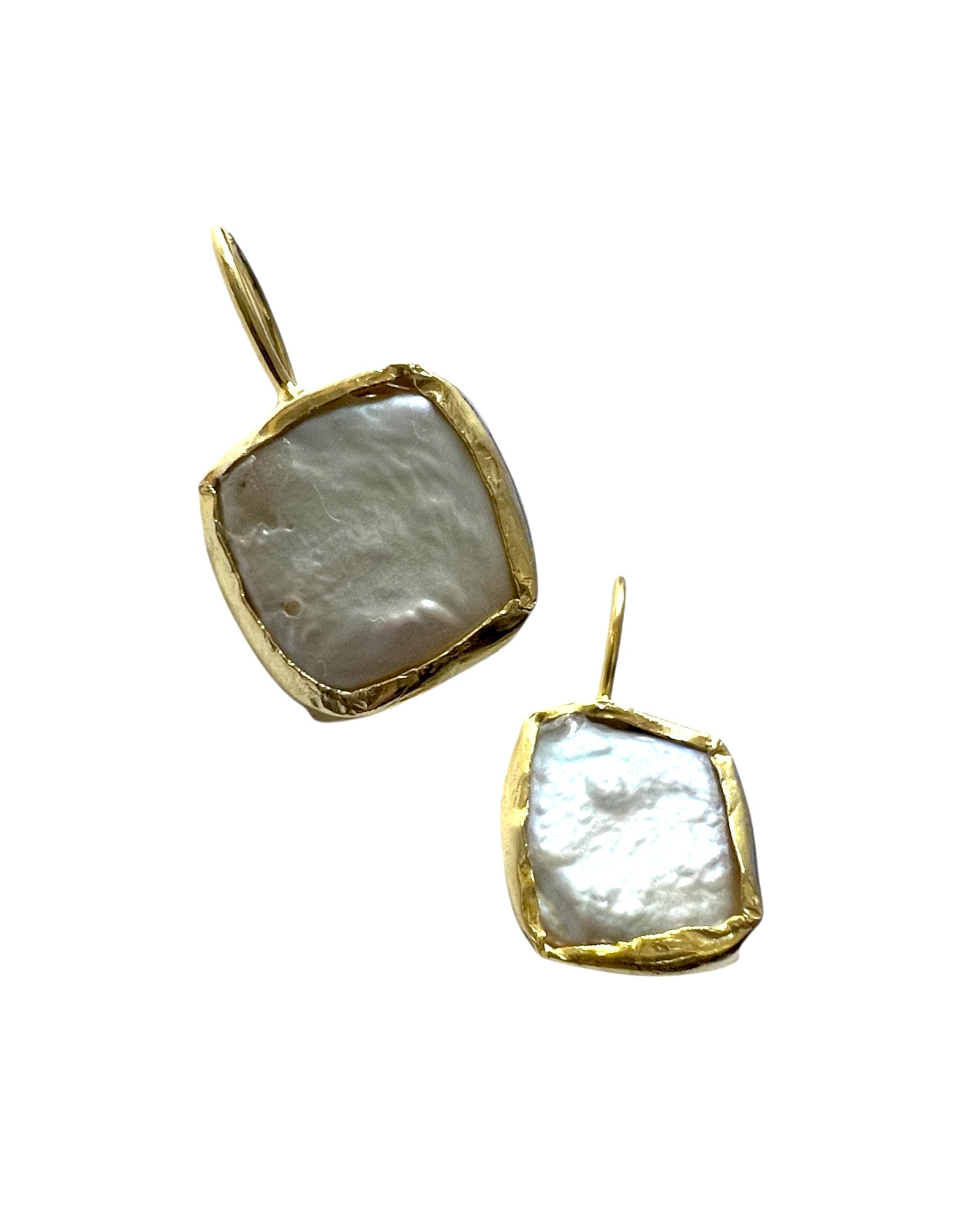 Pearl Earrings in Gold-Plated Silver