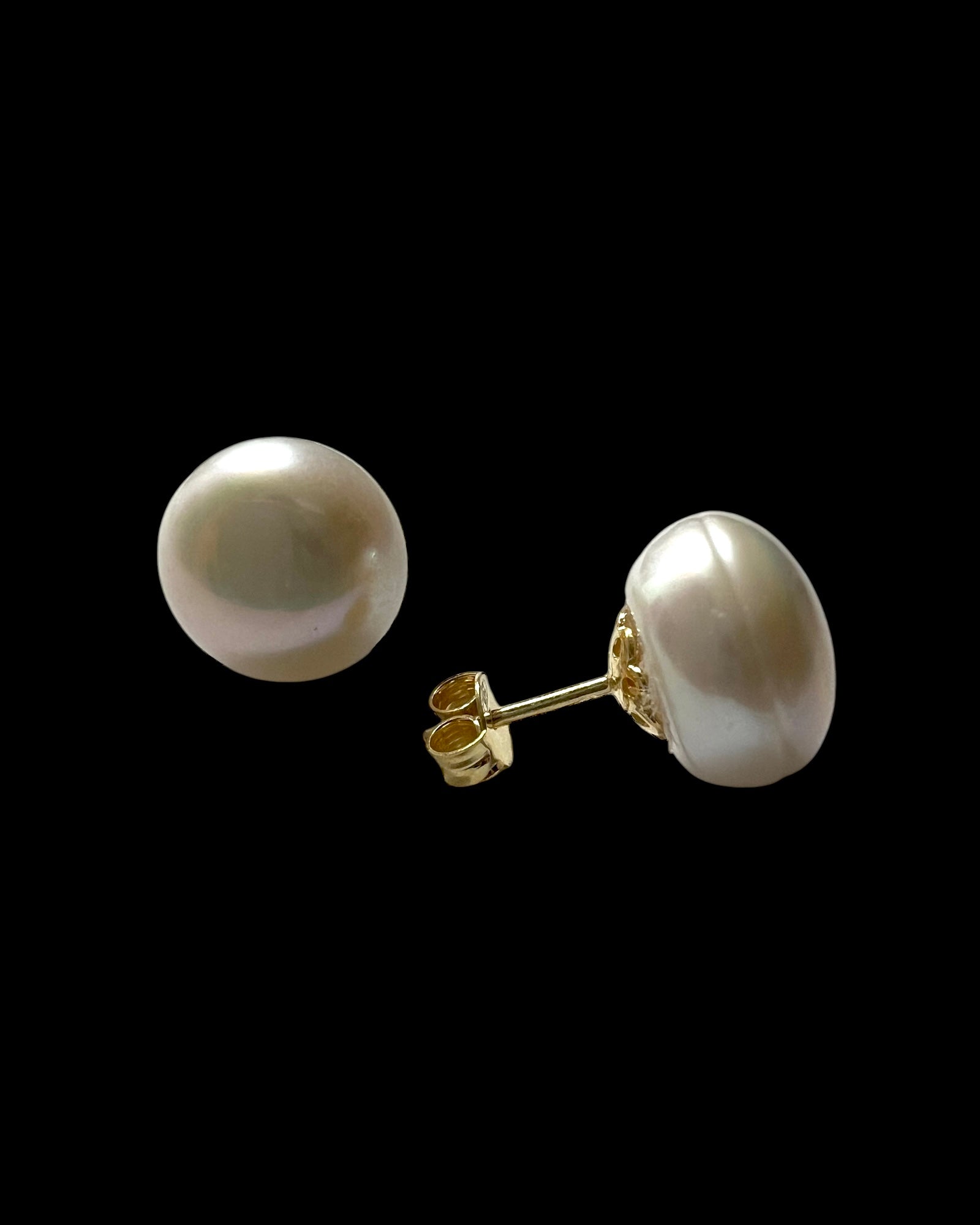 Pearl Earrings in Gold Plated Silver