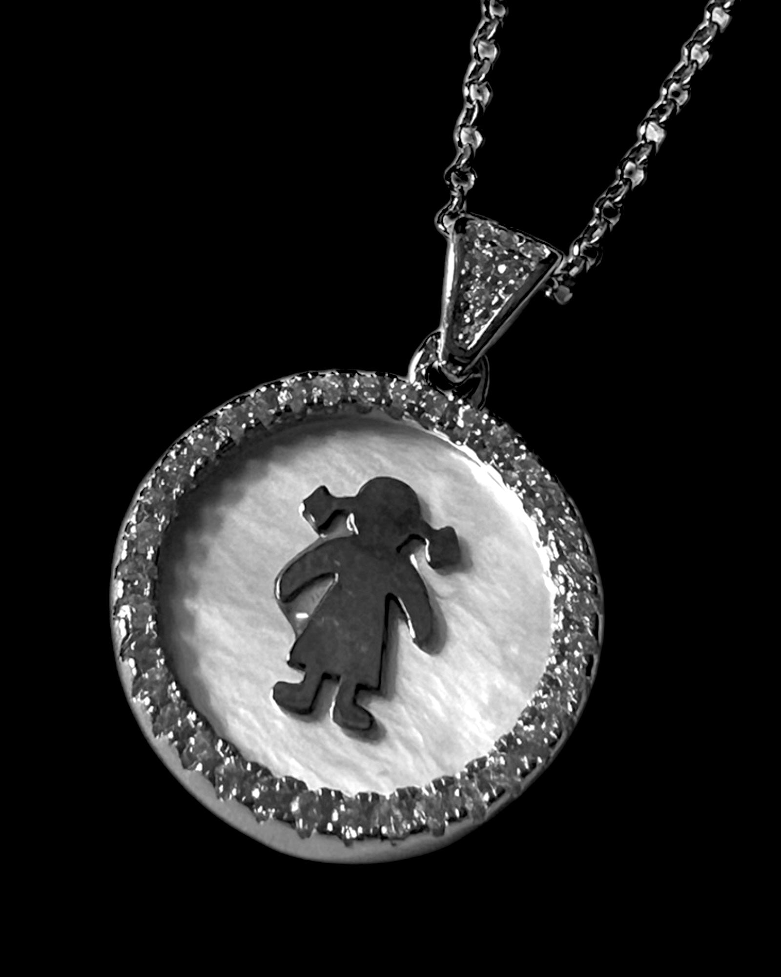 Silver Girl Necklace