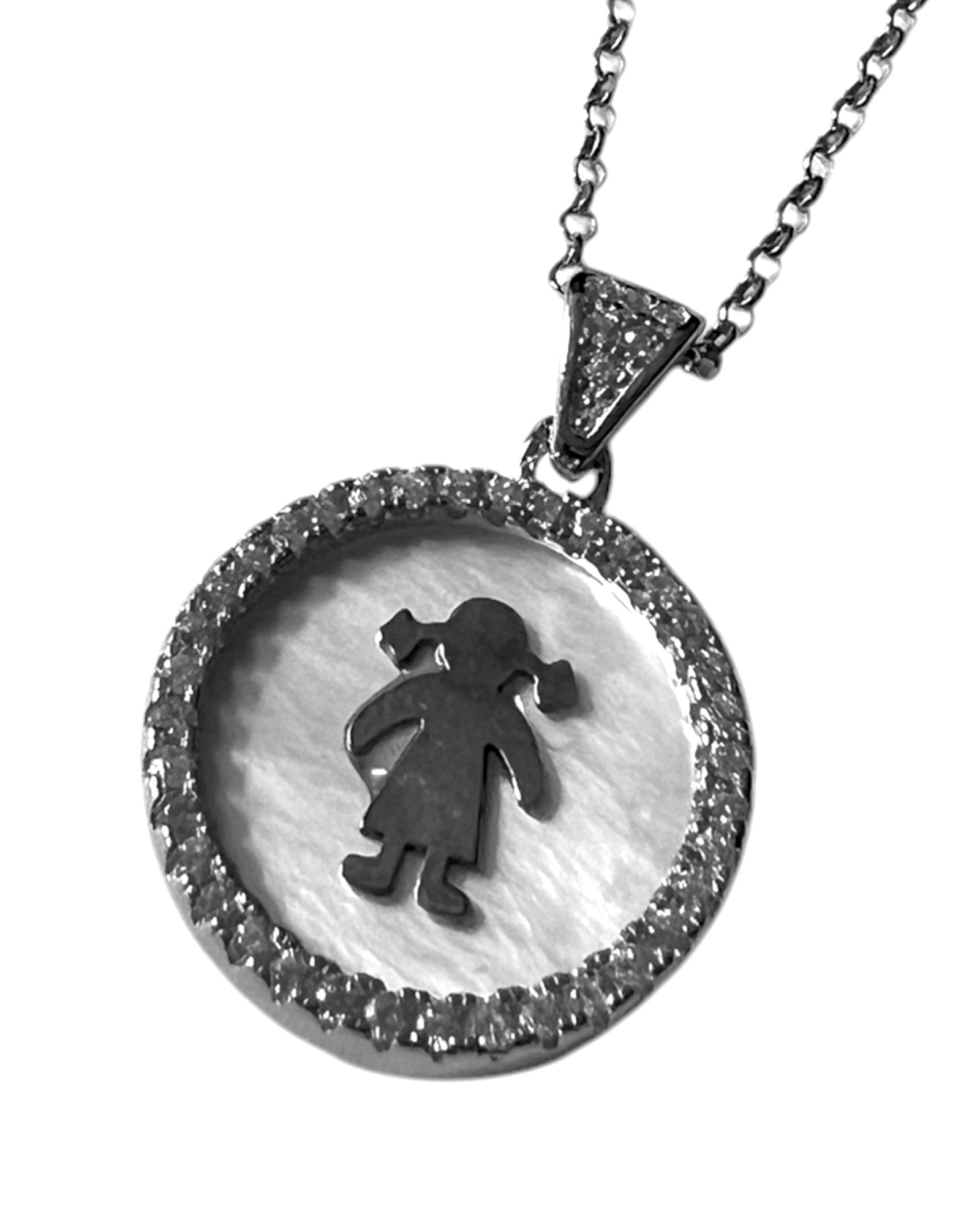 Silver Girl Necklace