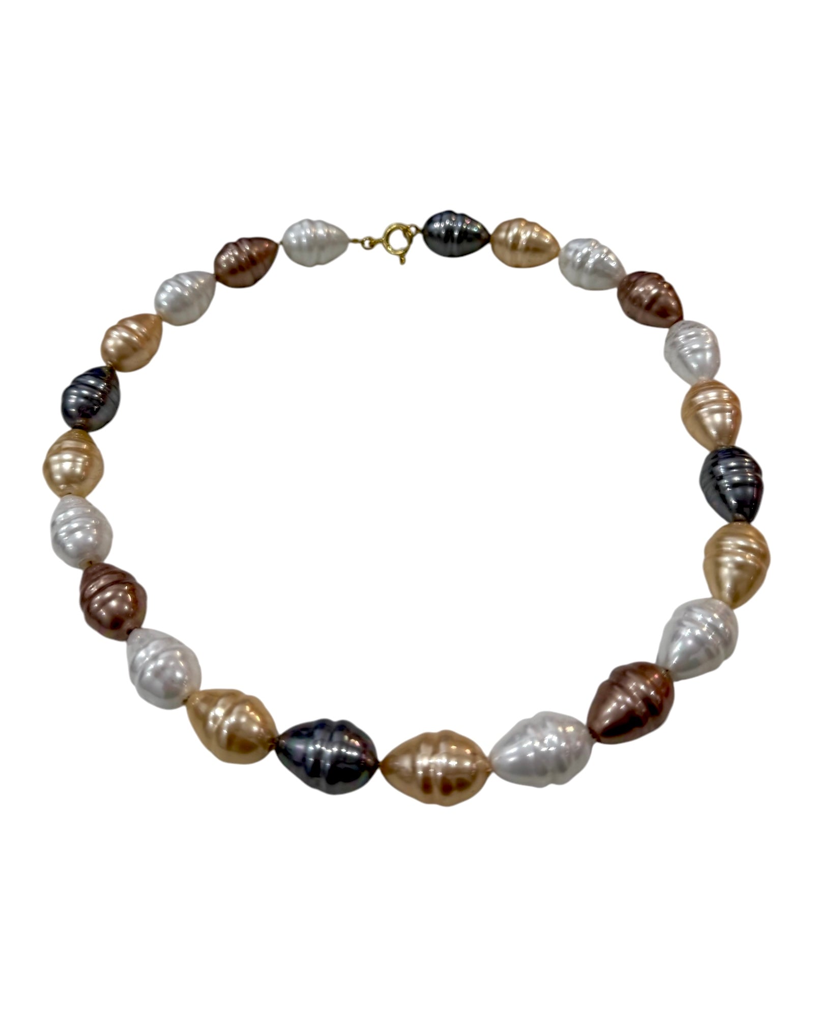 Gold Plated Silver Pearl Necklace