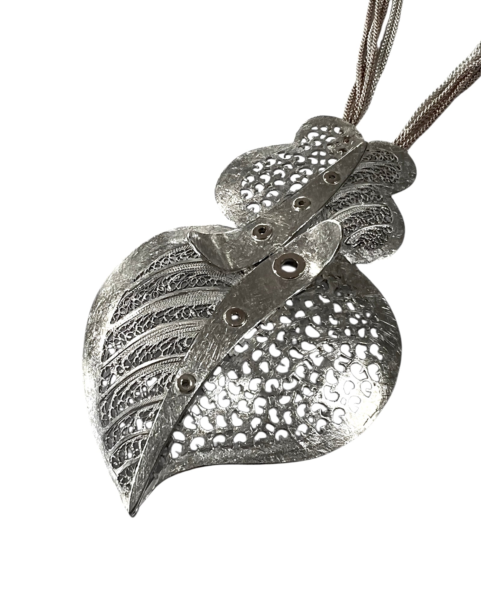 Heart of Viana Medal in Silver and Rose Silver