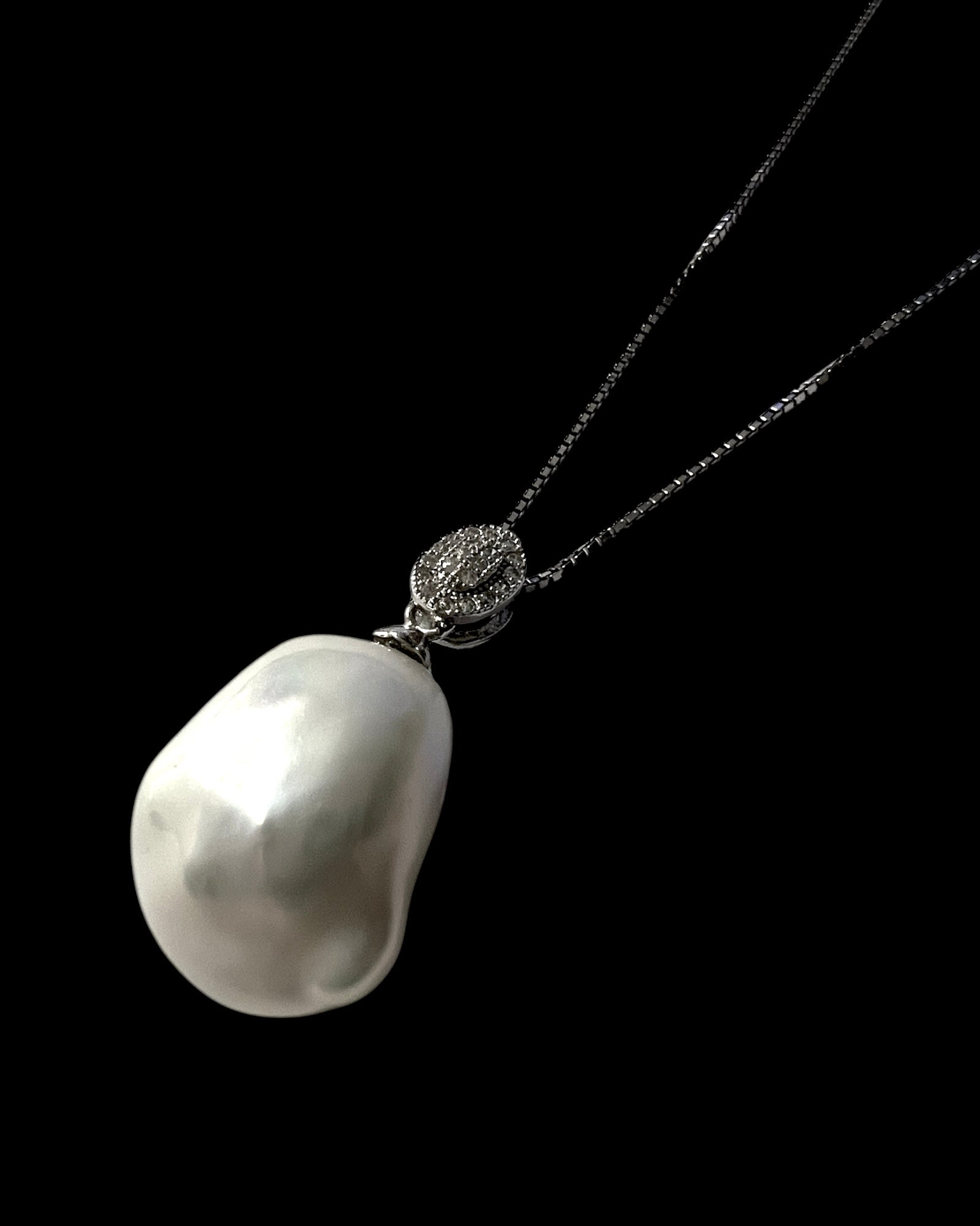 Silver Pearl Necklace