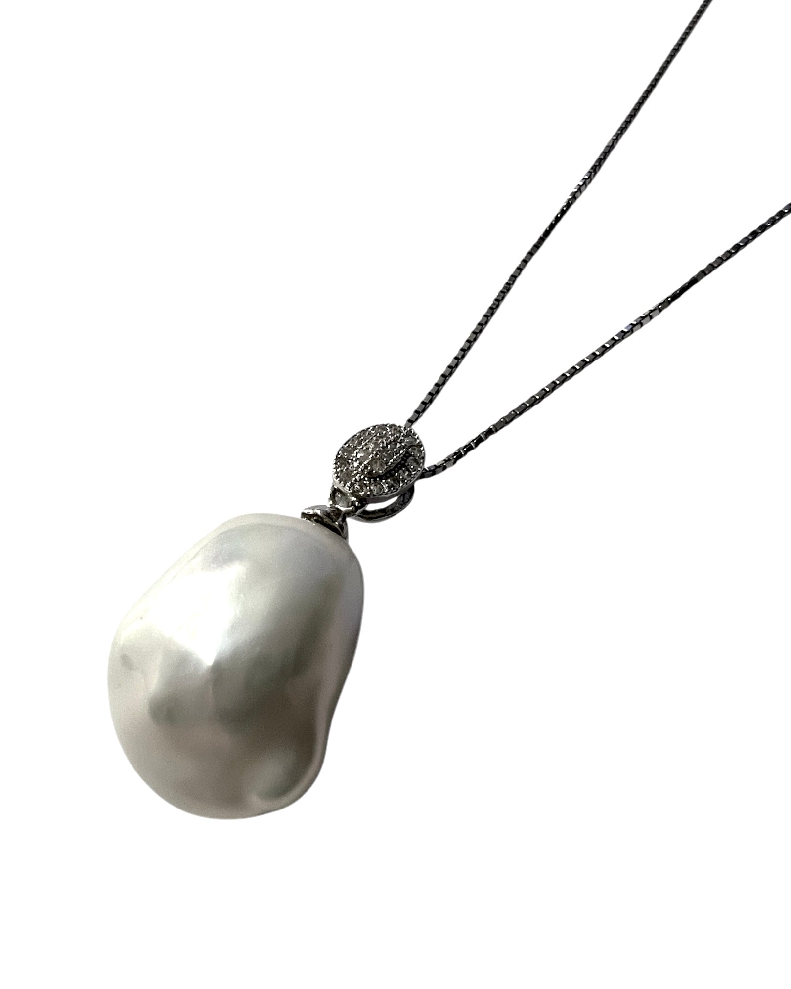 Silver Pearl Necklace