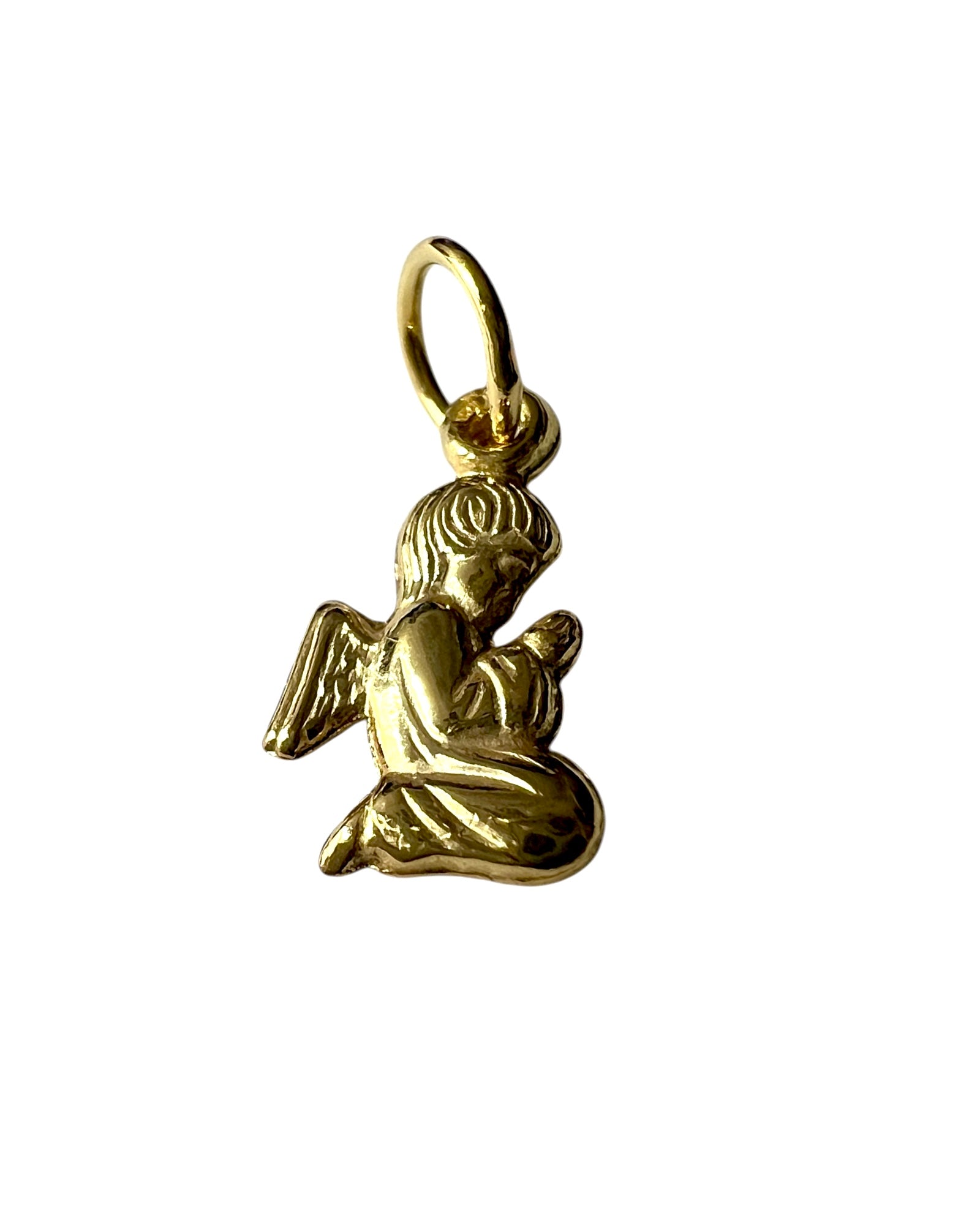Angel Medal in Gold Plated Silver