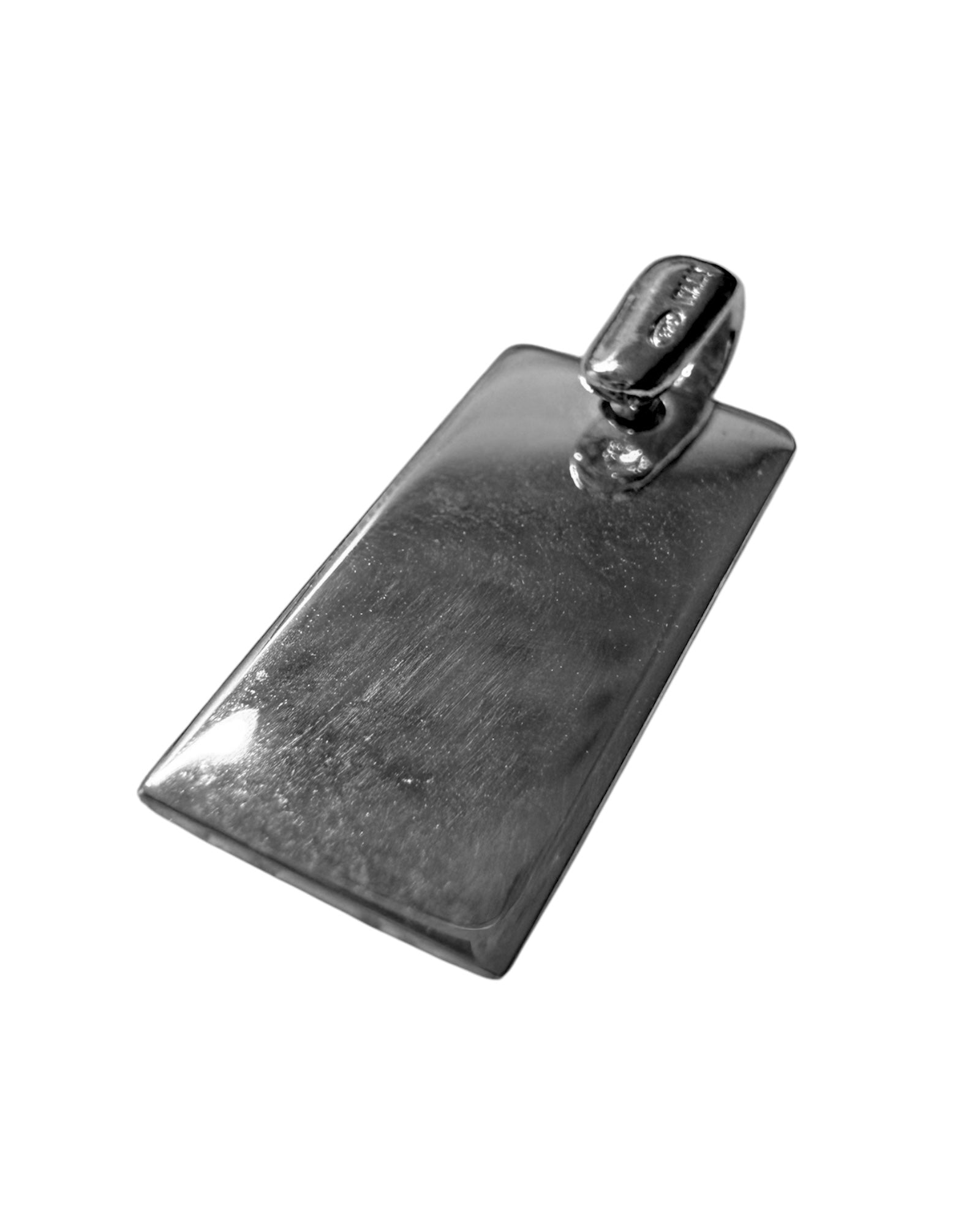 Medalha Chapa Retangular em Prata