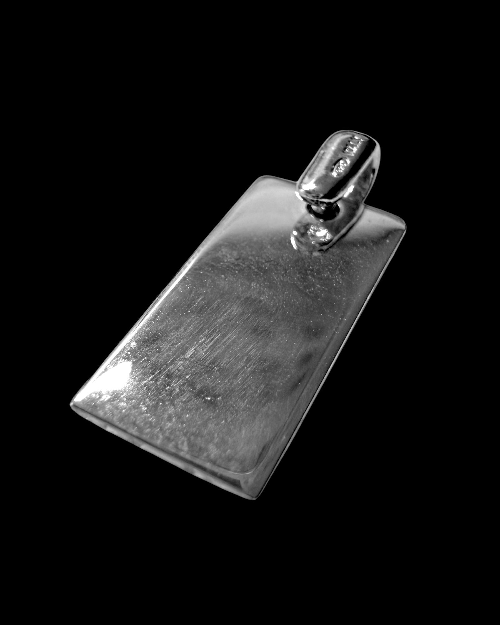 Medalha Chapa Retangular em Prata