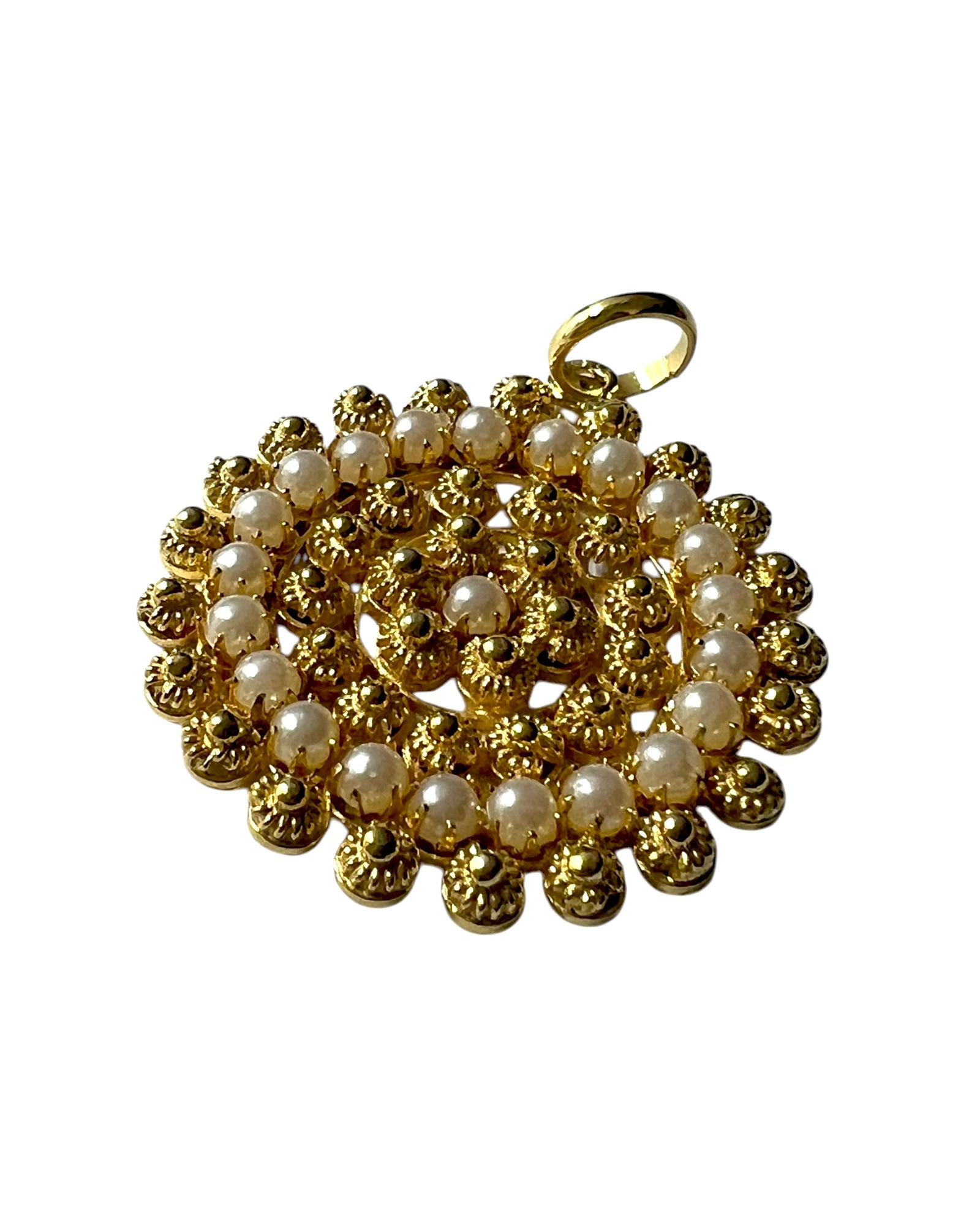 Filigree Medal in Gilded Silver