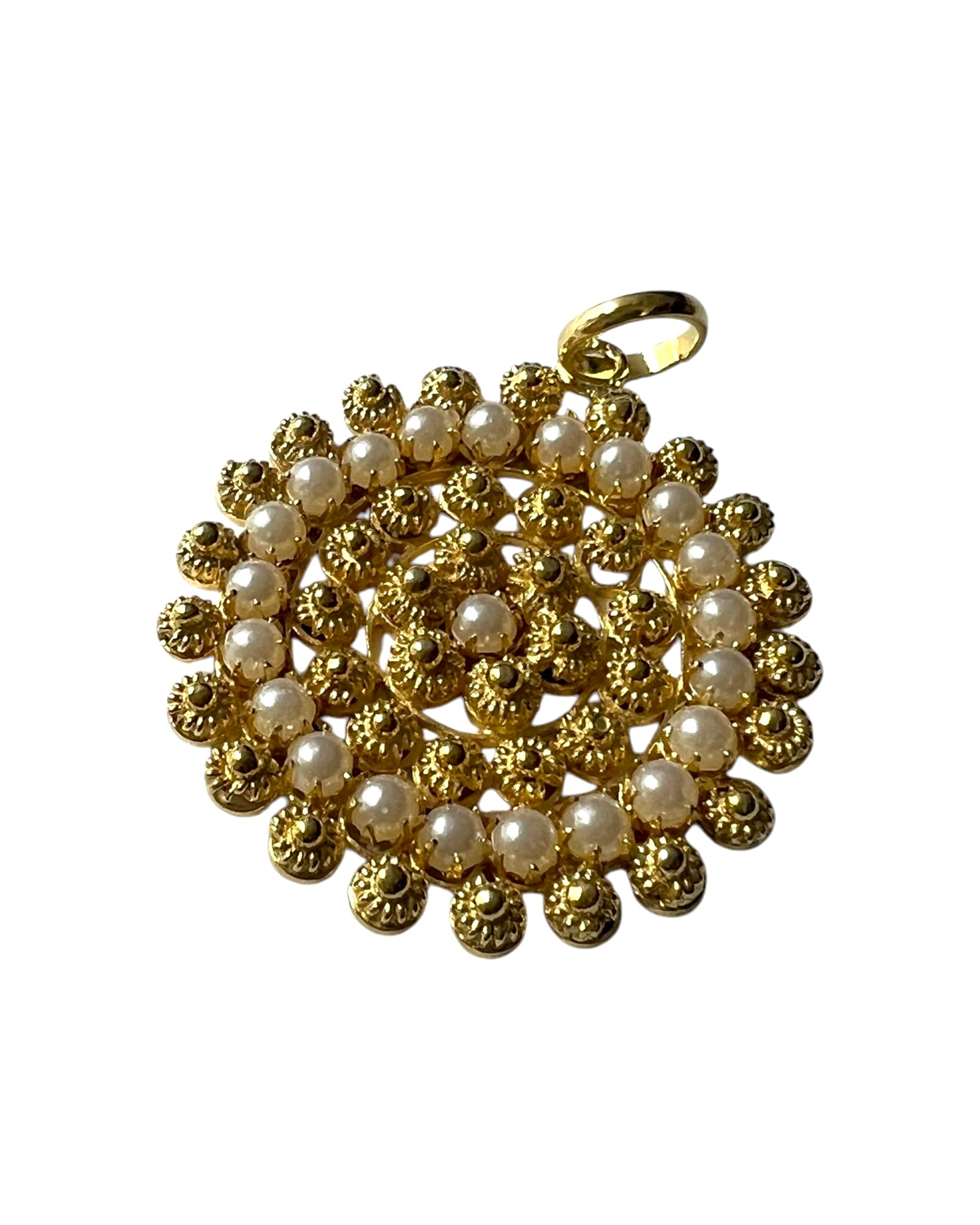 Filigree Medal in Gilded Silver