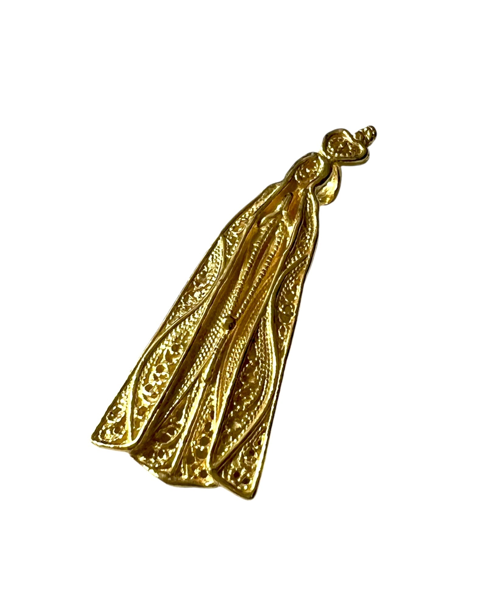Our Lady of Fatima Medal in Gold Plated Silver