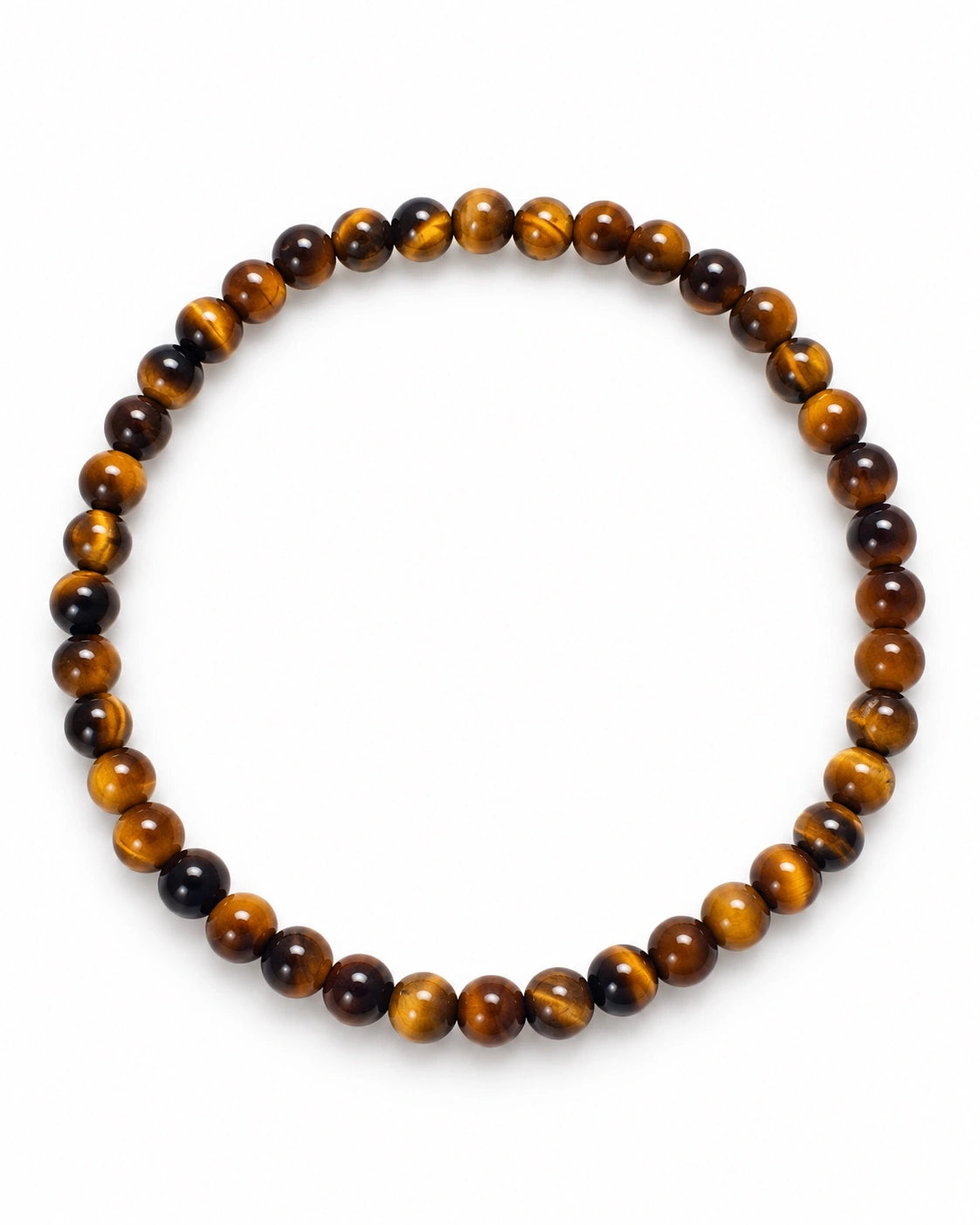 Pulseira Olho de Tigre em Prata - 4mm