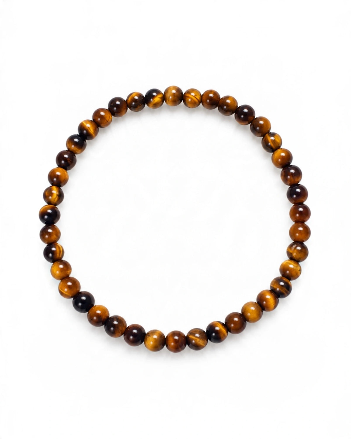 Pulseira Olho de Tigre em Prata - 4mm