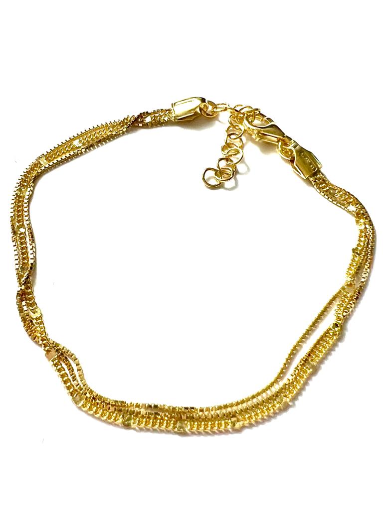 Triple Bracelet in Gold Silver
