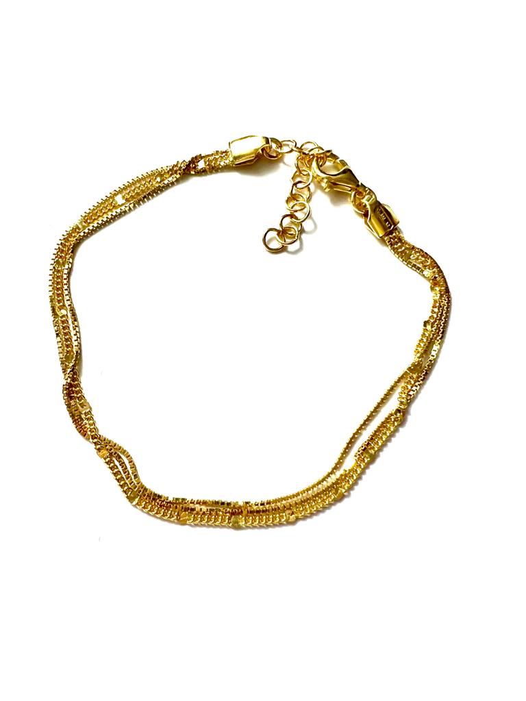 Triple Bracelet in Gold Silver