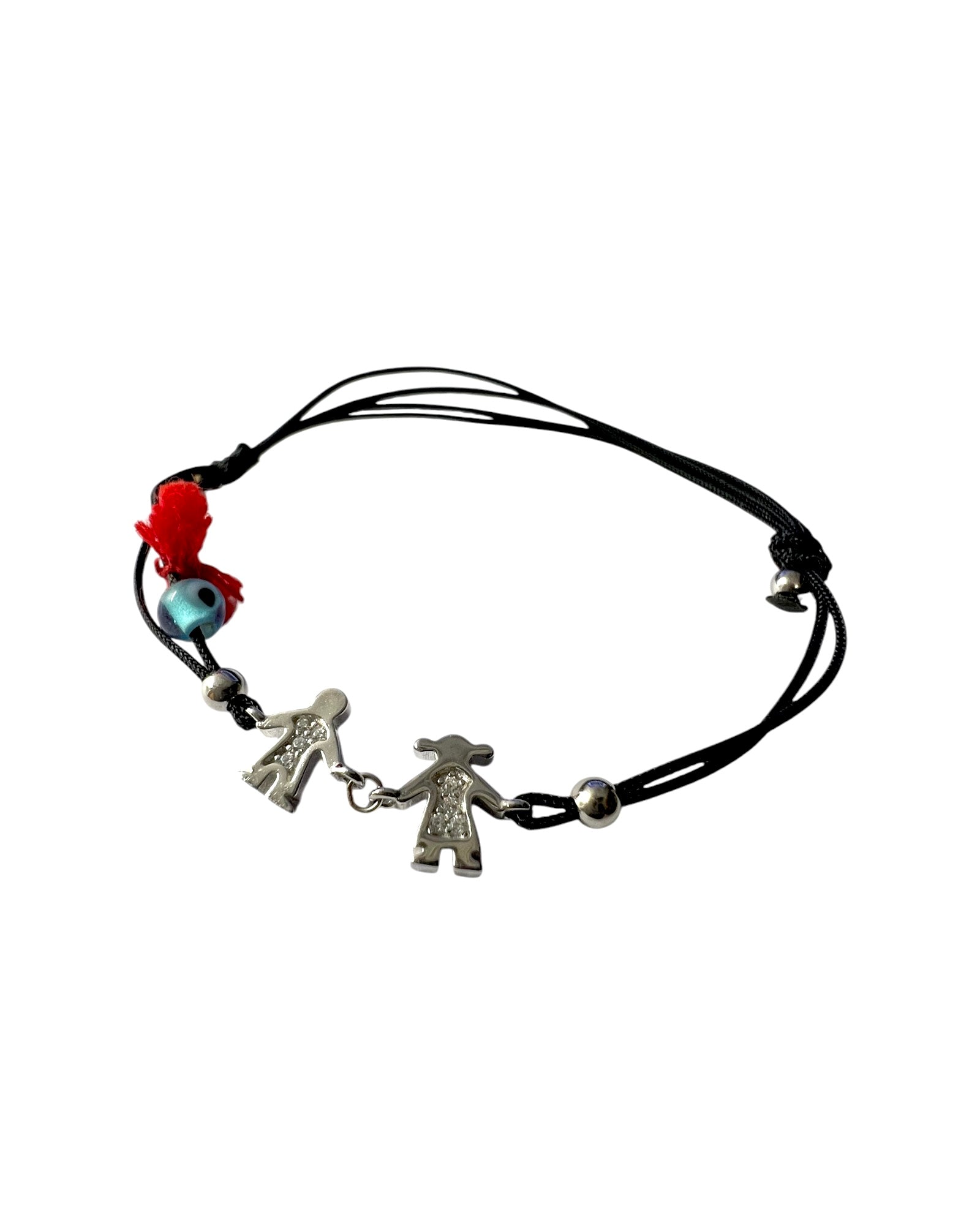 Silk Couple Bracelet in Silver
