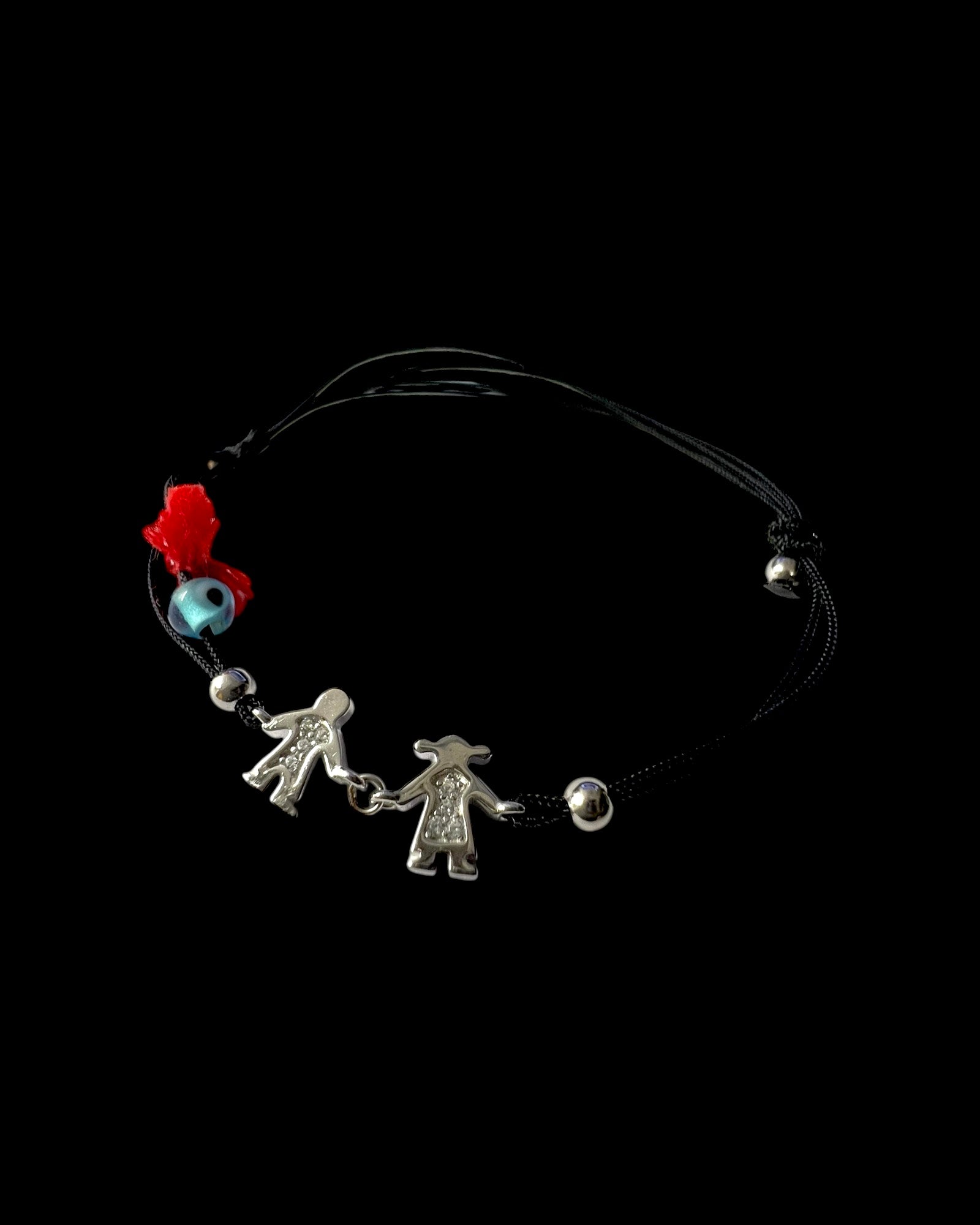 Silk Couple Bracelet in Silver