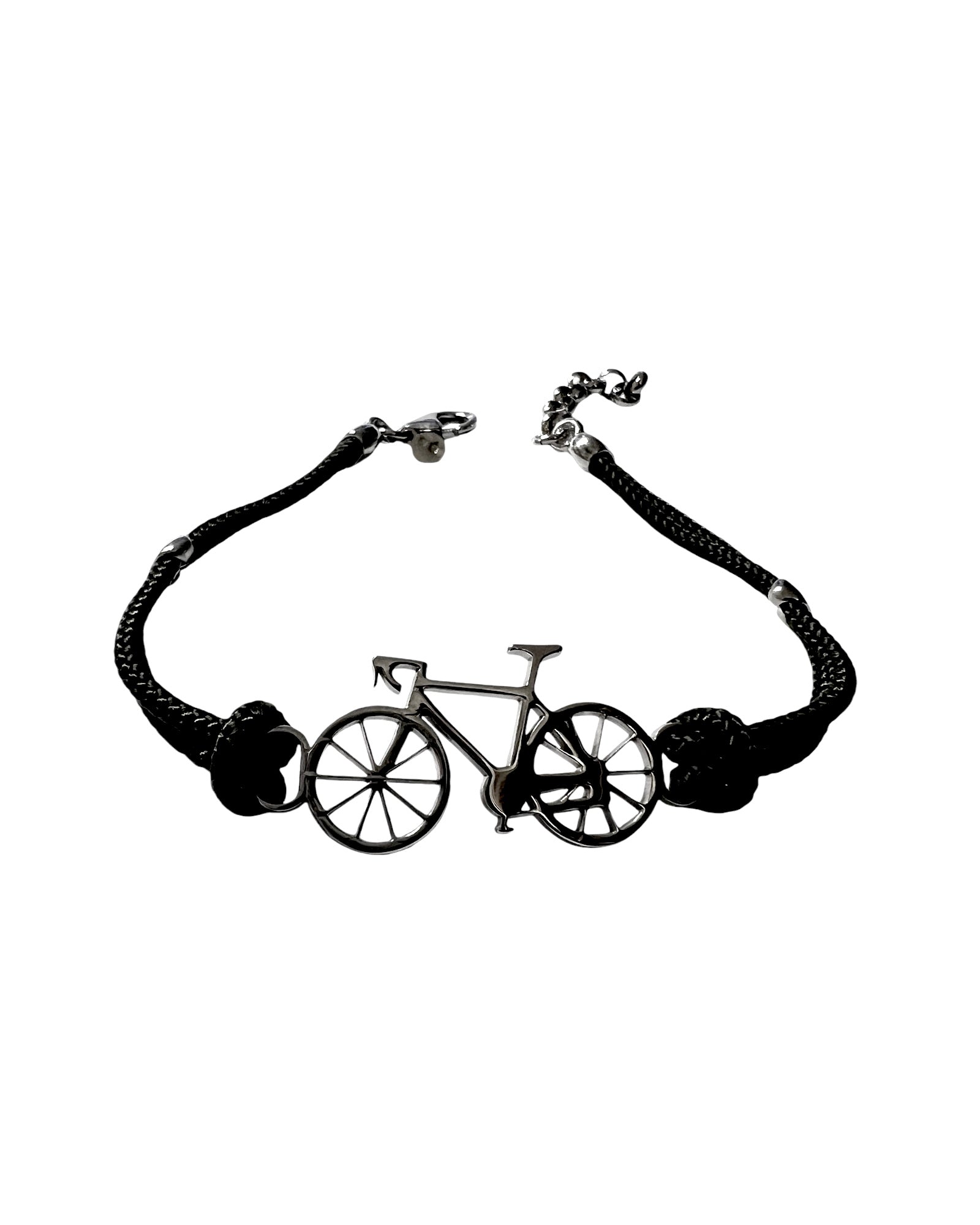 Silver Bicycle Bracelet
