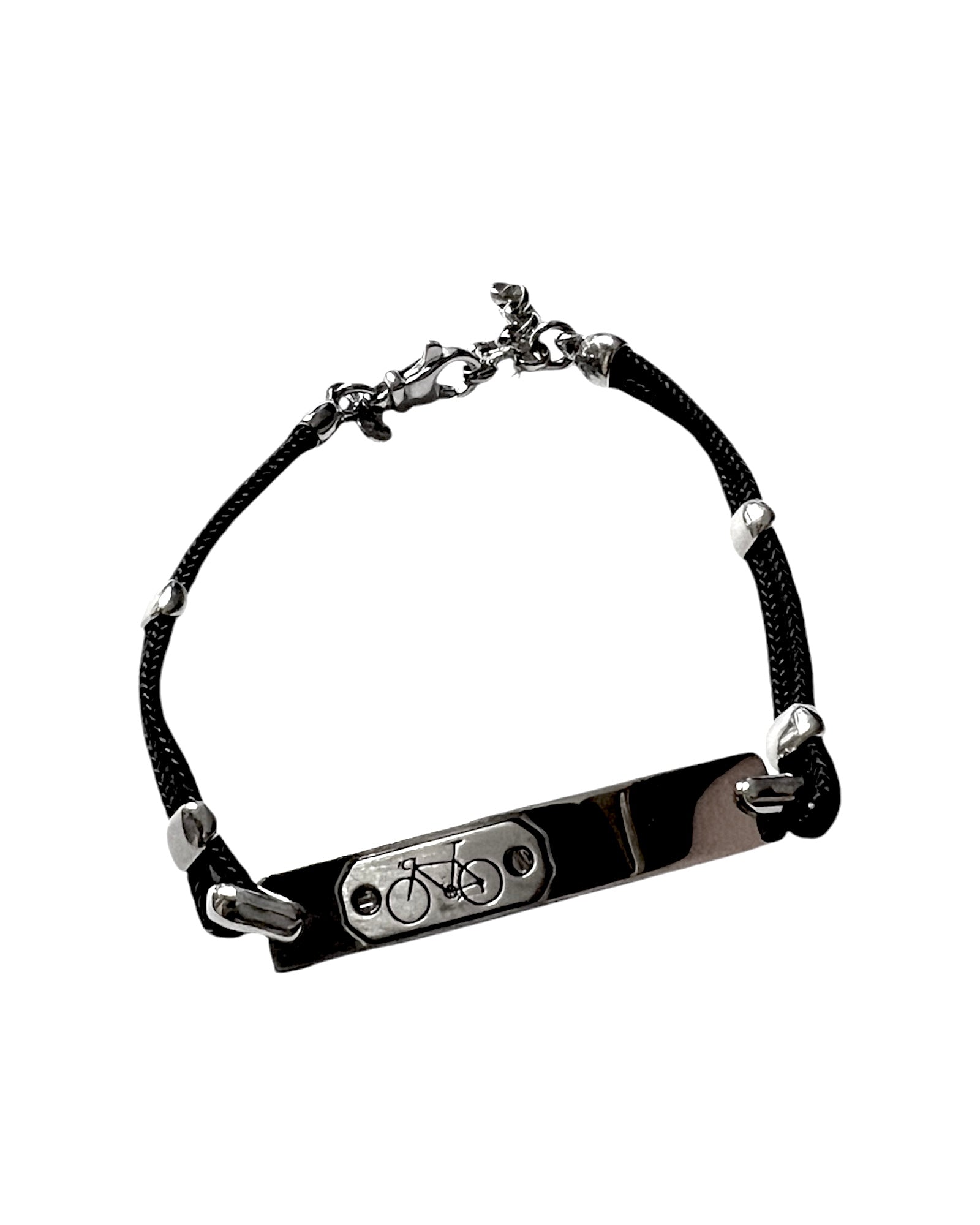 Silver Bicycle Bracelet