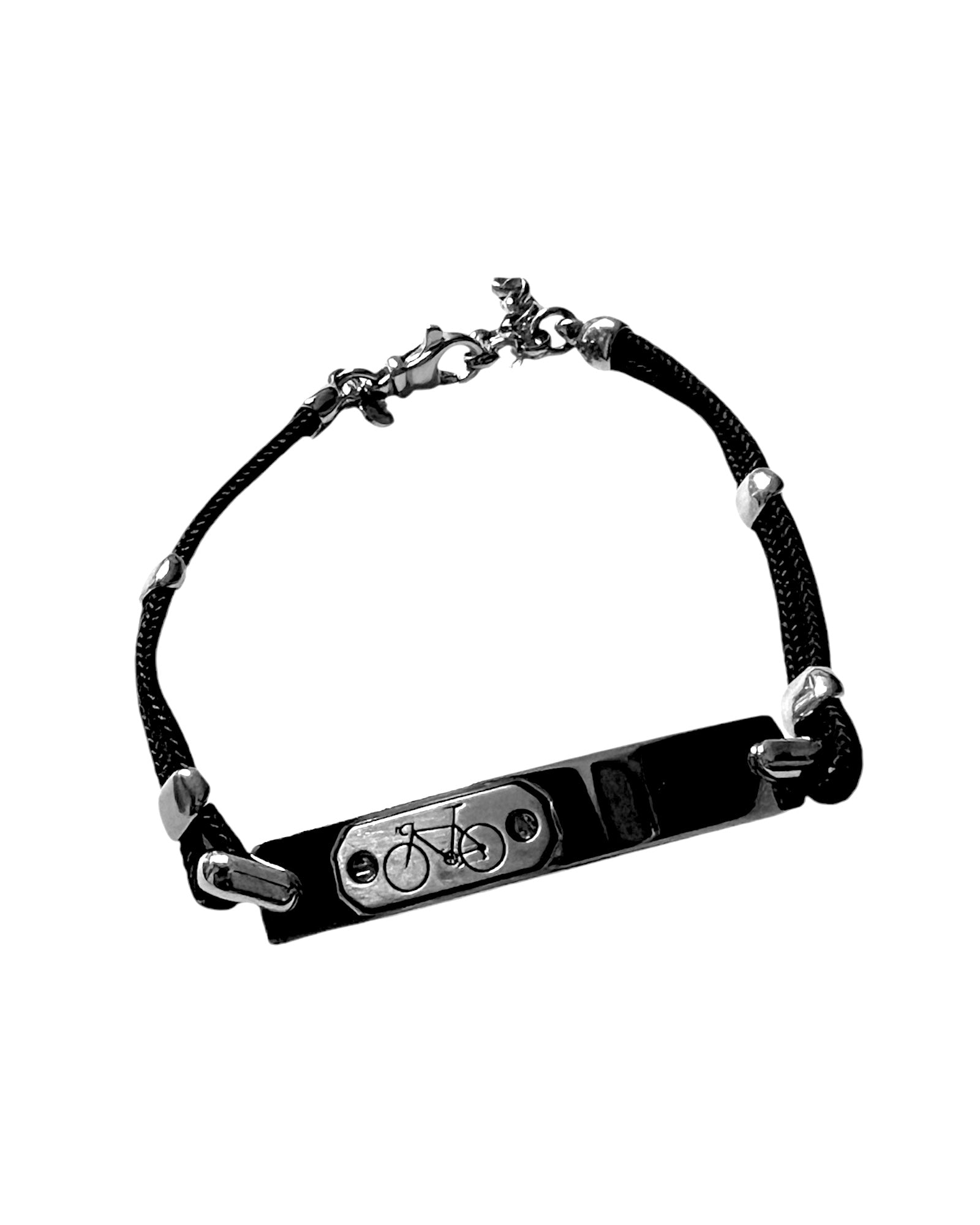Silver Bicycle Bracelet