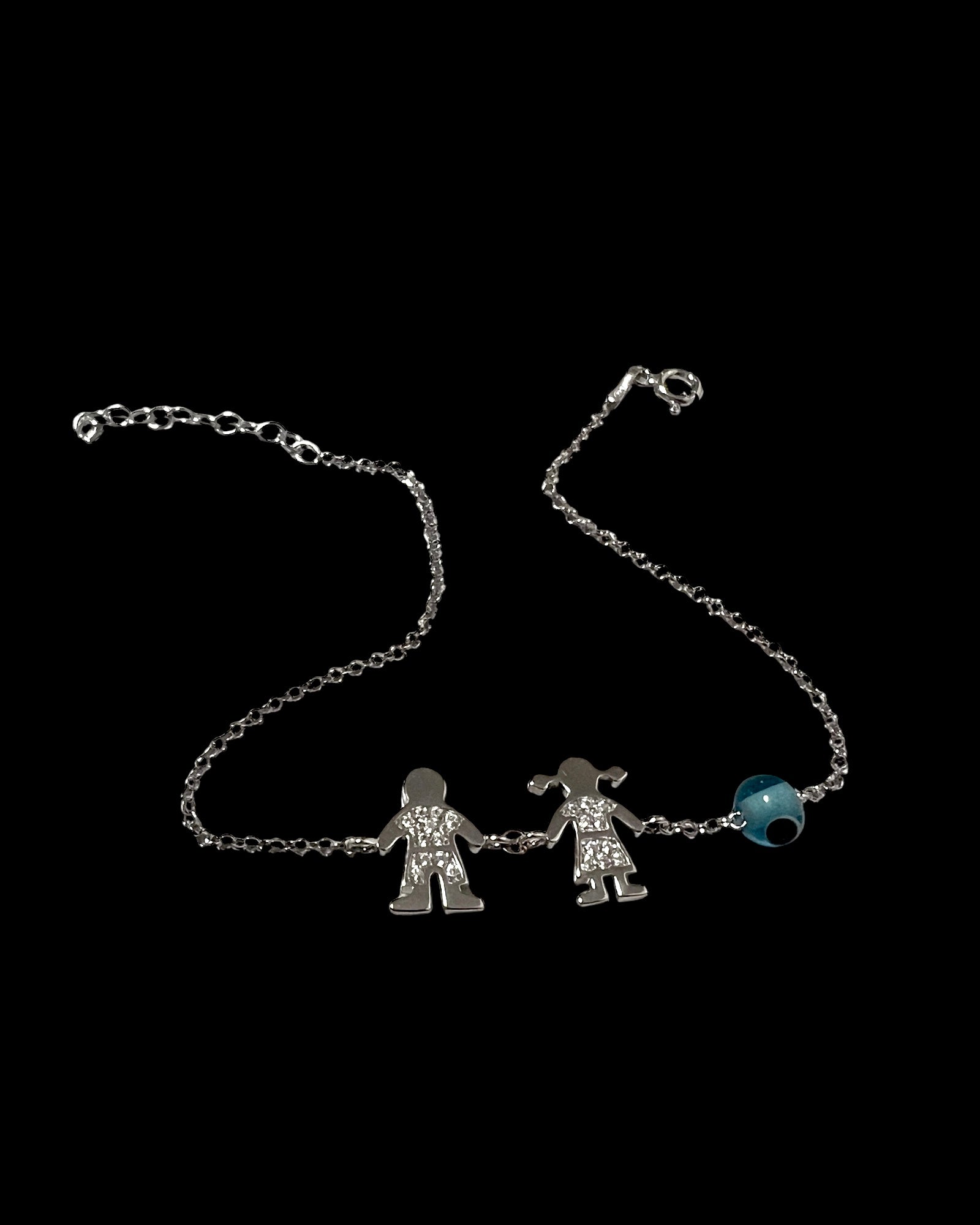Silver Couple Bracelet